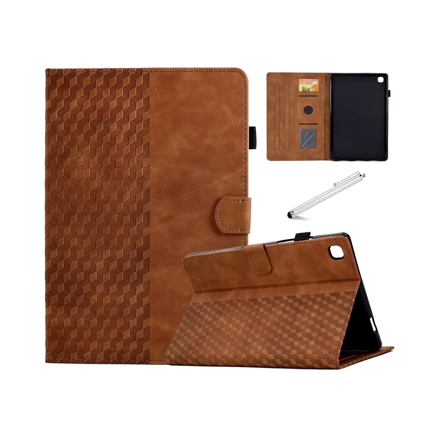 for iPad 9th Generation 10.2 inch Case 2021, iPad 8th 7th Generation 2020/2019 Folio Case, Slim Suede Leather