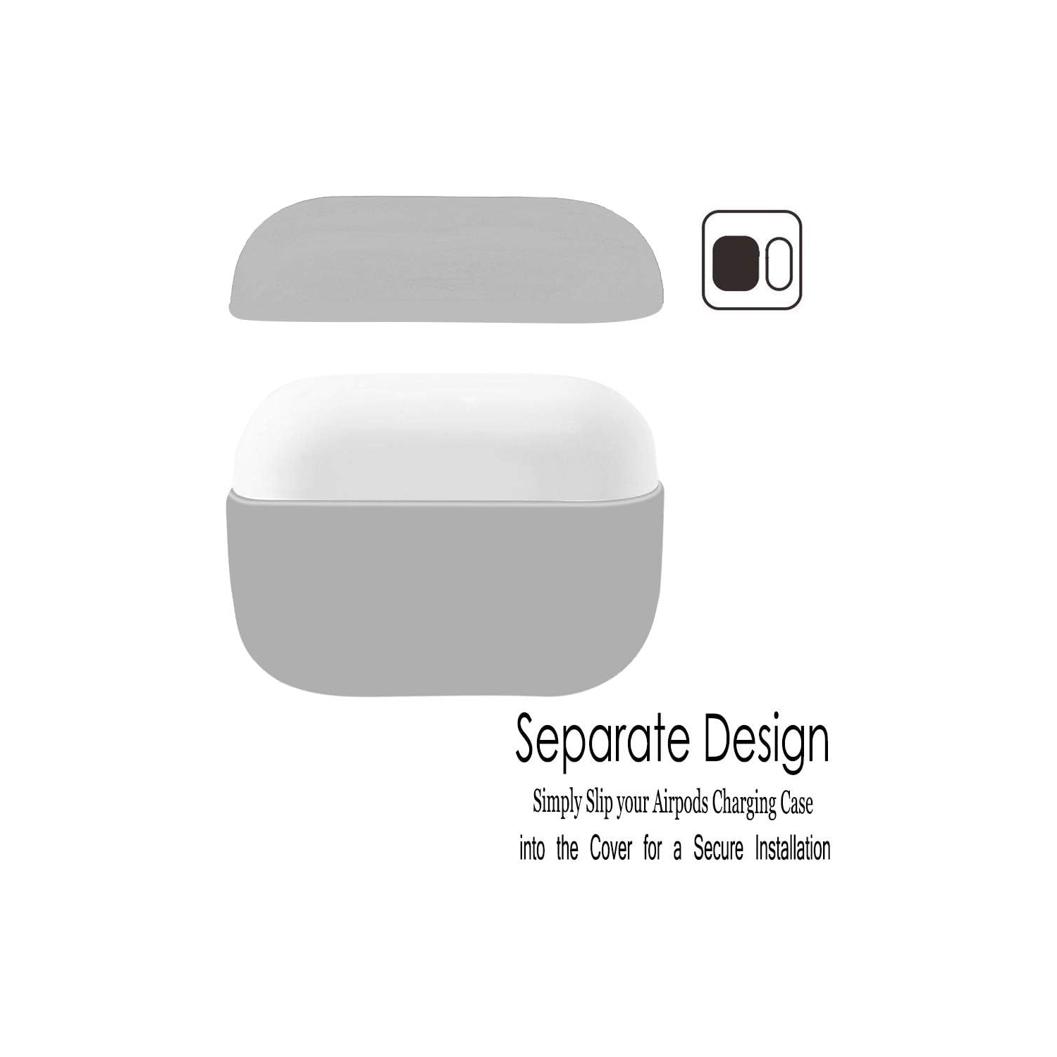 Airpods Pro Case, Protective Ultra-Thin Soft Silicone Shockproof Non-Slip Protection Accessories Cover Case