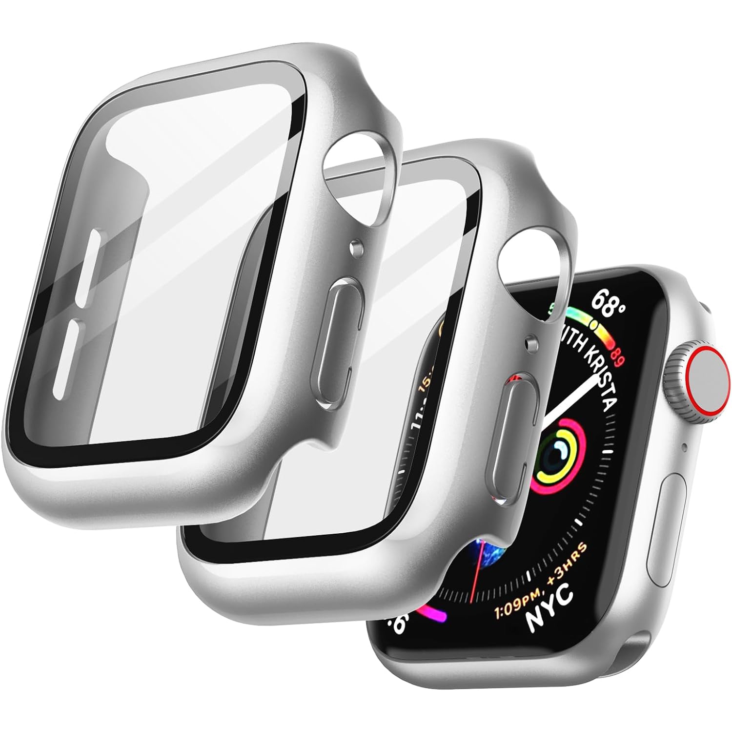 Étui avec protecteur d'écran compatible avec Apple Watch SE/Série 6 5 4 40&nbsp;mm, protection globale