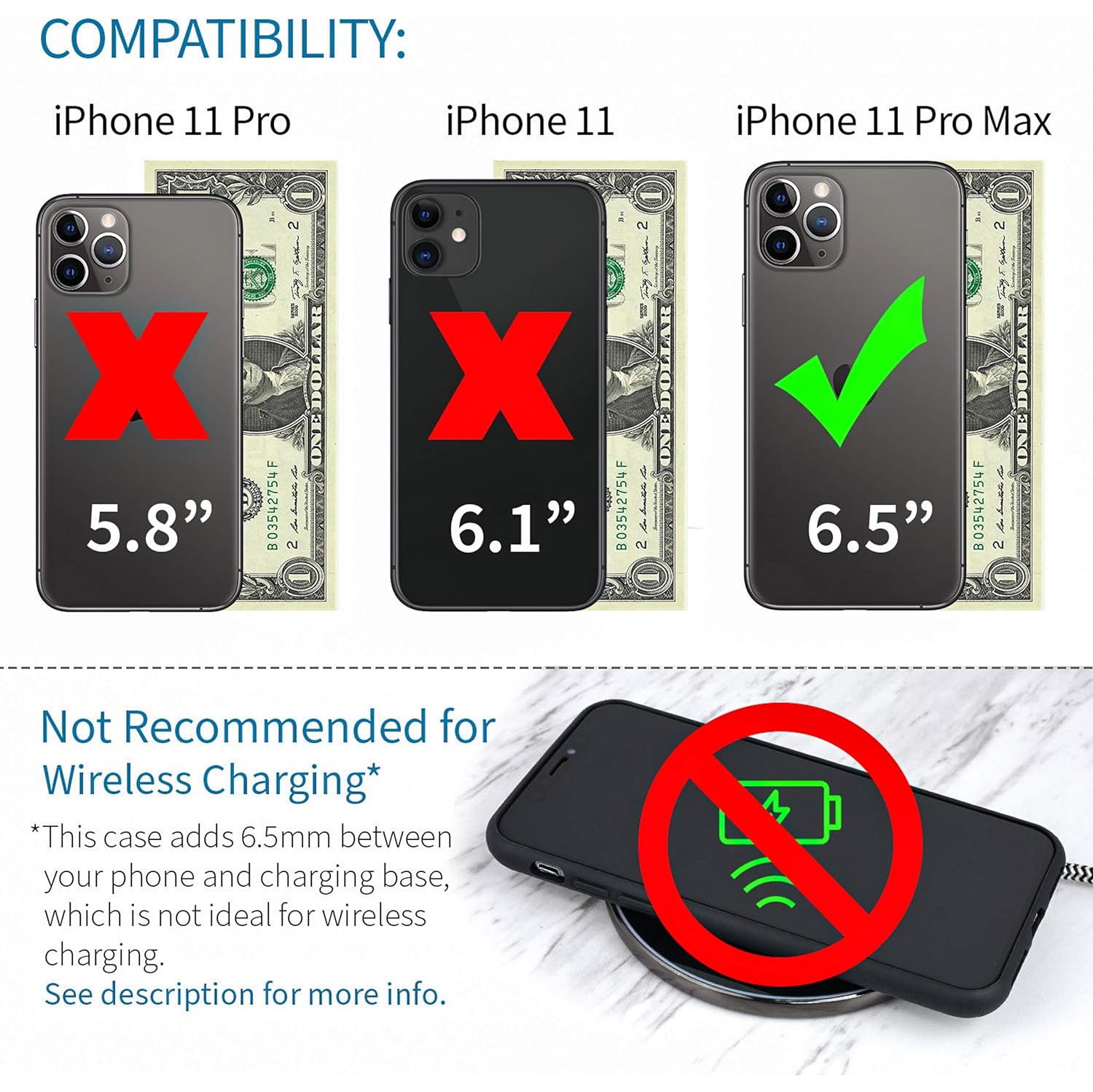 M2L Liquid Silicone Luxe Card Case for iPhone 11 Pro Max: Extra Protective Wallet Case with Built-in Metal