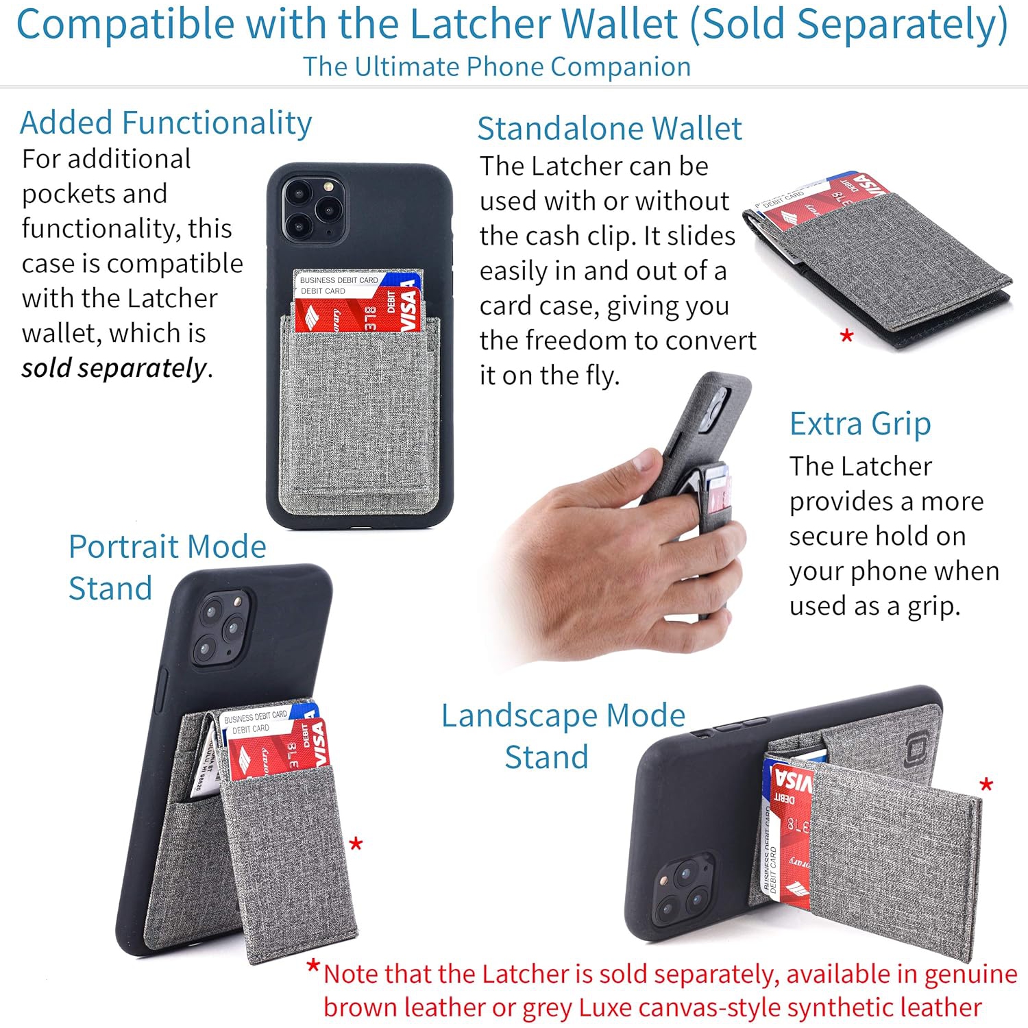 M2L Liquid Silicone Luxe Card Case for iPhone 11 Pro Max: Extra Protective Wallet Case with Built-in Metal