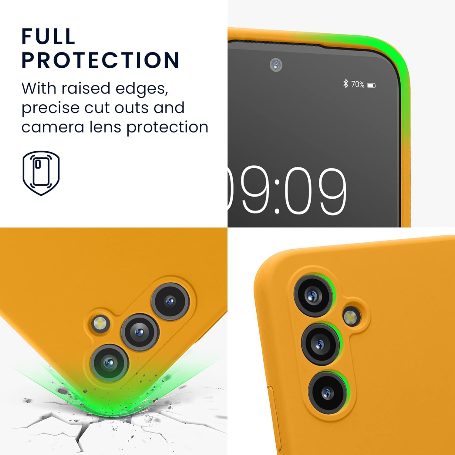Case Compatible with Samsung Galaxy A54 5G Case - Slim TPU Silicone Phone Cover - Soft Touch Finish - Mango