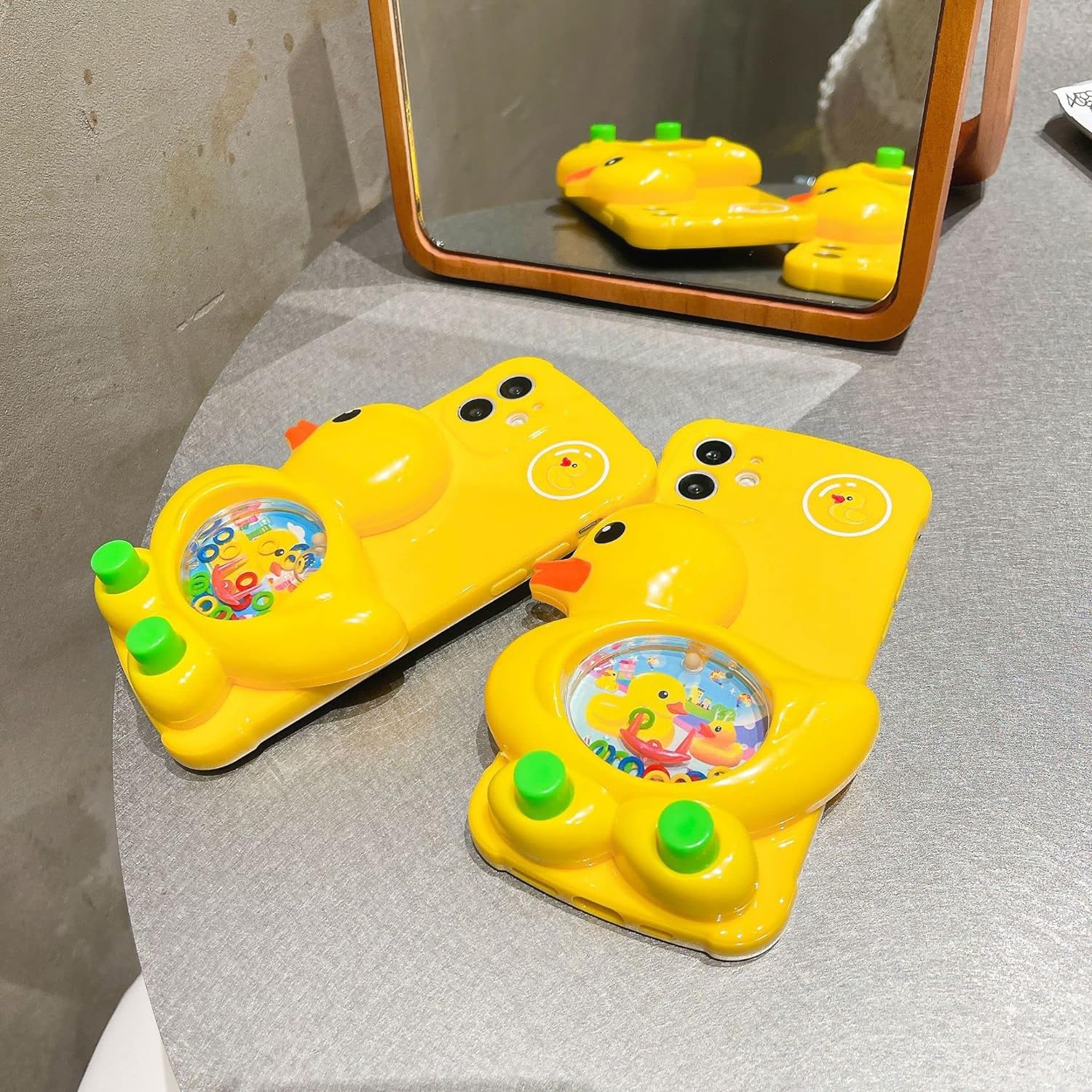 Funny Phone Case iPhone 13 with 3D Duck Games Creative Funny Play Case Soft Silicone for Teen Compatible