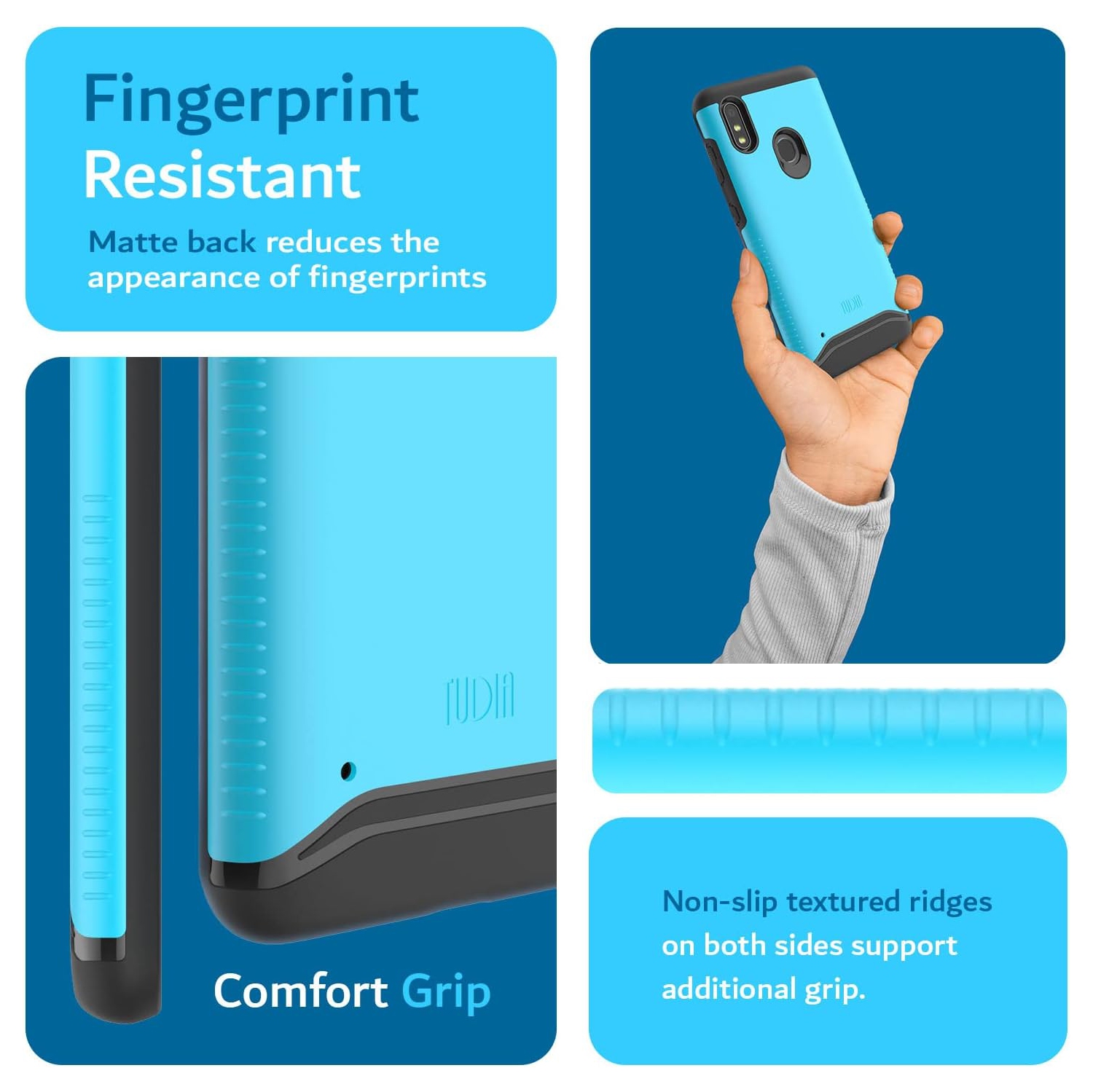 Dual Layer Fit Designed for ZTE Blade A3 Prime Case, [Merge] Heavy Duty Protection Slim Hard Shell Phone Case