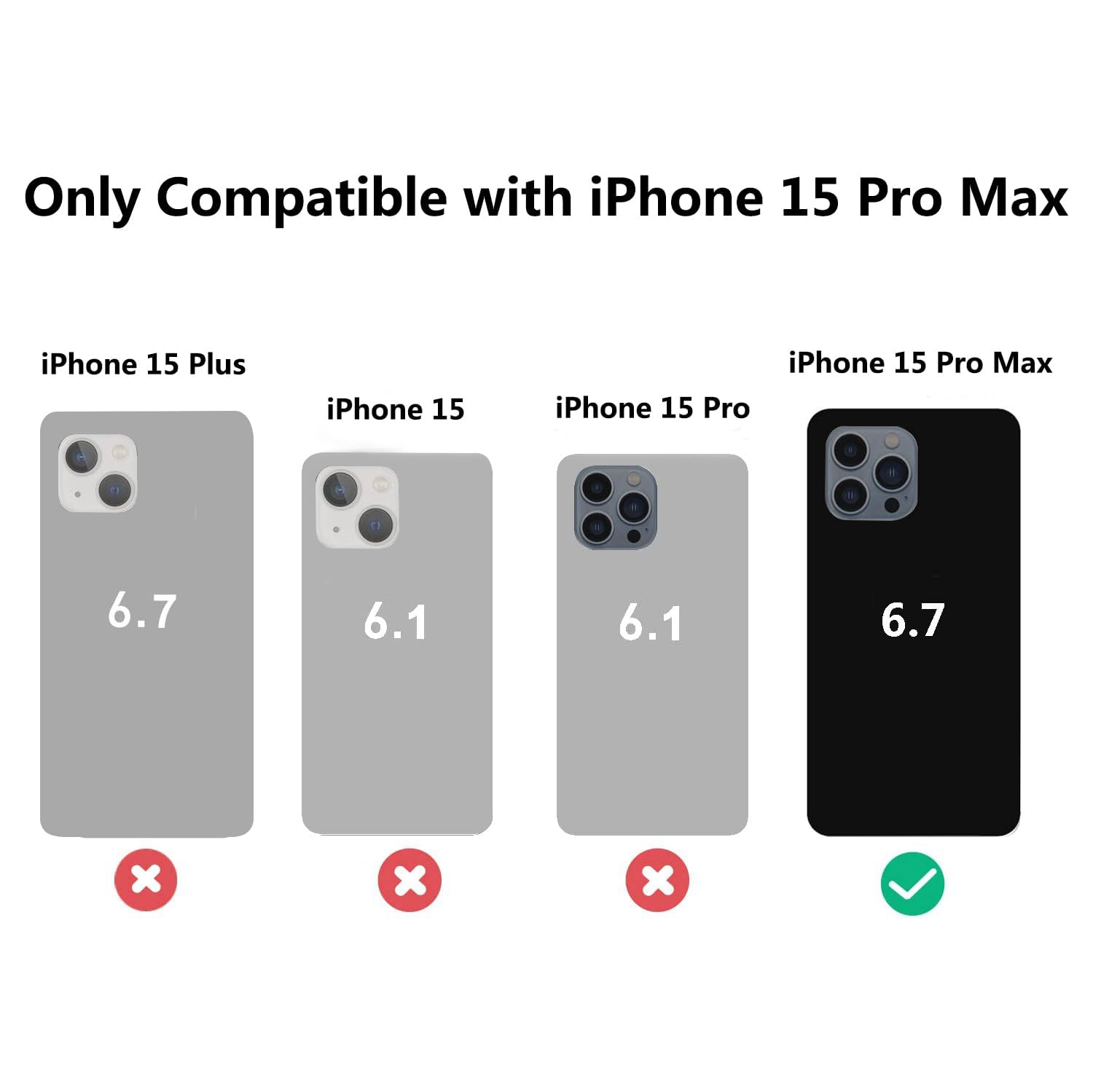 Compatible with iPhone 15 Pro max Case,Clear Protective Card Slot Case,Slim Fit Drop Resistant Soft TPU Wallet