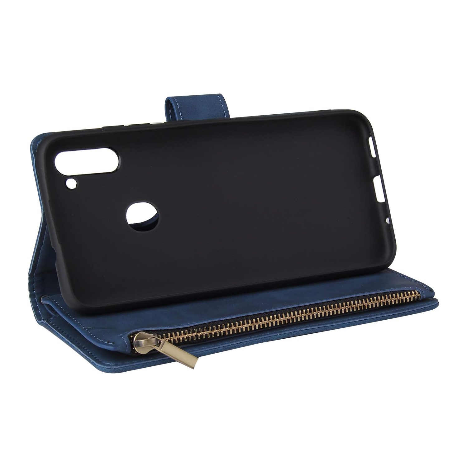 Compatible with Samsung Galaxy A11 Wallet Case Tempered Glass Screen Protector and Leather Flip Cover Card