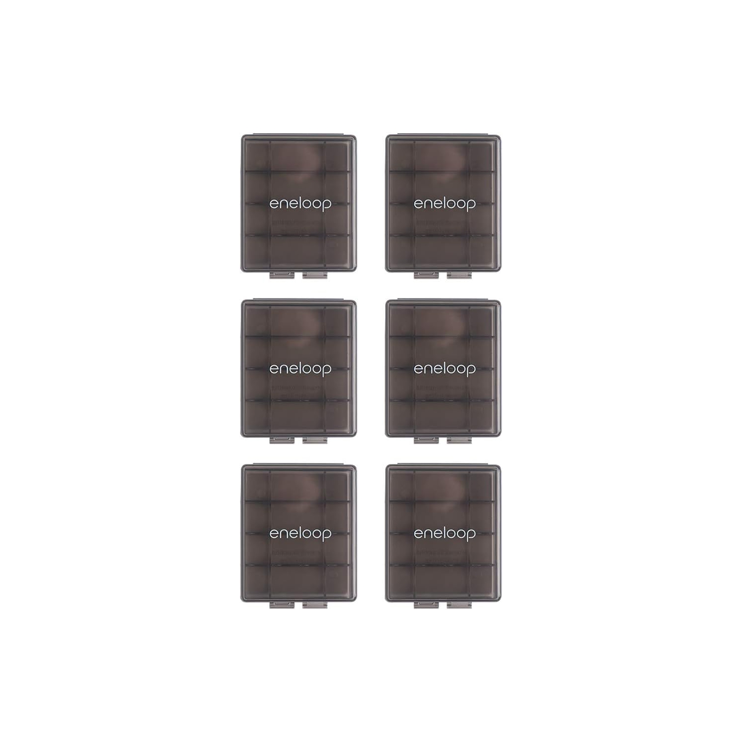 Panasonic BQ-CASEK6SA pro Battery Storage Cases with 4AA or 5AAA Battery Capacity, Obsidian Gray