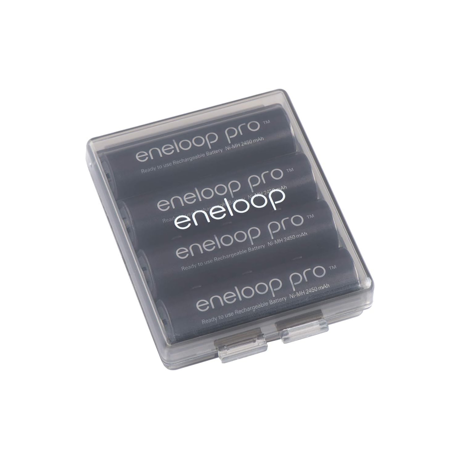 Panasonic BQ-CASEK6SA pro Battery Storage Cases with 4AA or 5AAA Battery Capacity, Obsidian Gray