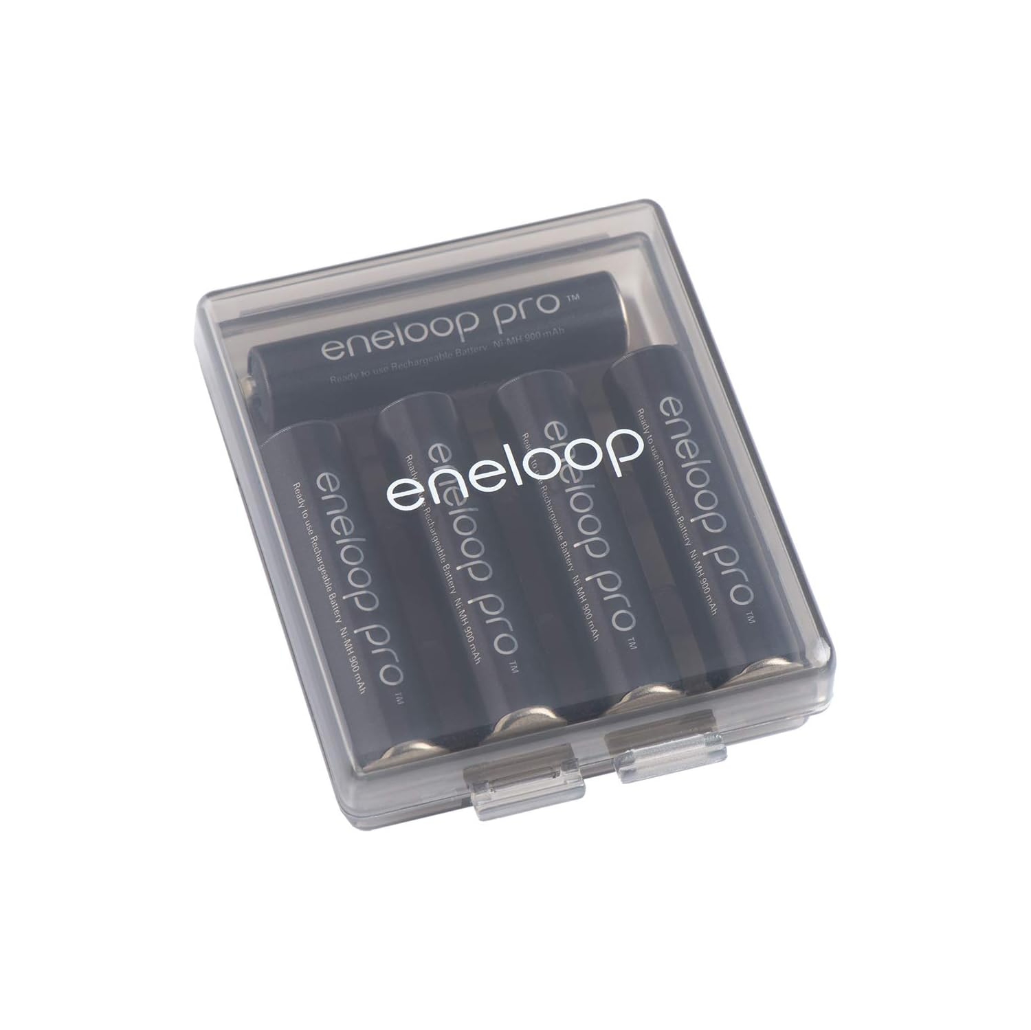 Panasonic BQ-CASEK6SA pro Battery Storage Cases with 4AA or 5AAA Battery Capacity, Obsidian Gray