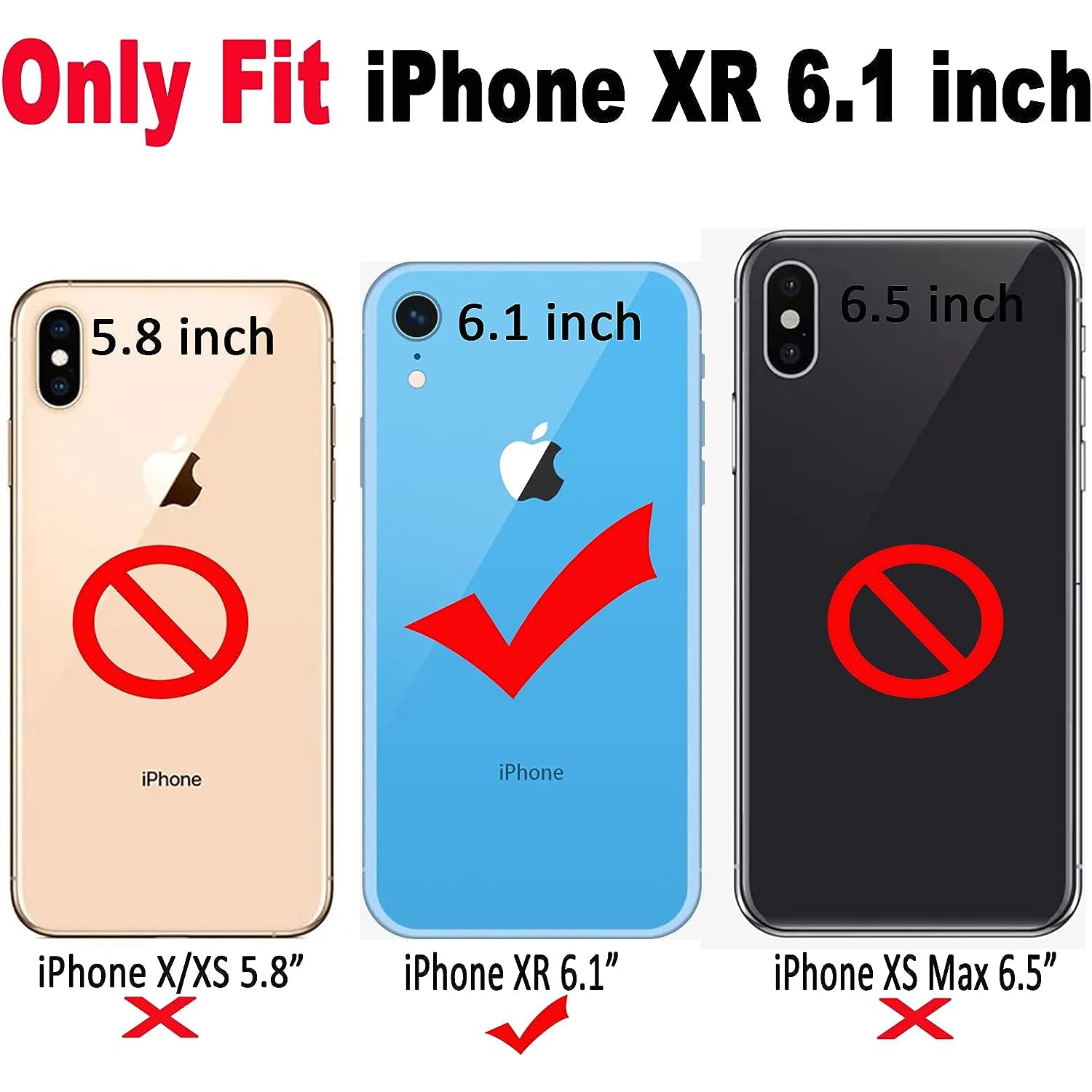 for iPhone XR Case 6.1 inch Curly Wave Edge Design Transparent Bling Glitter Star Shiny Case Cute Clear