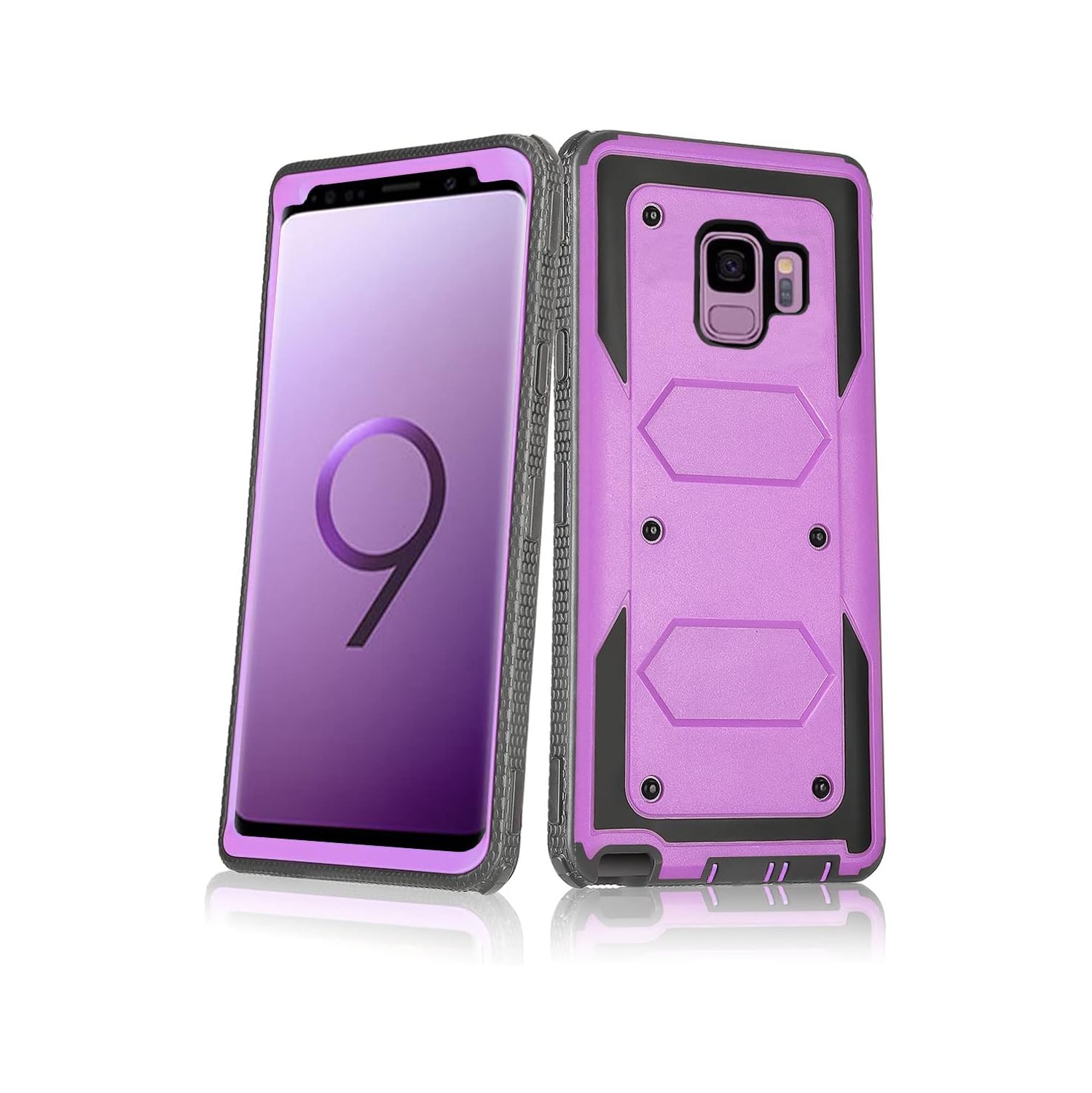 Phone Case for Samsung Galaxy S9 Cover Hybrid Rugged Shockproof Hard Drop Proof Full Body Protective Heavy Duty