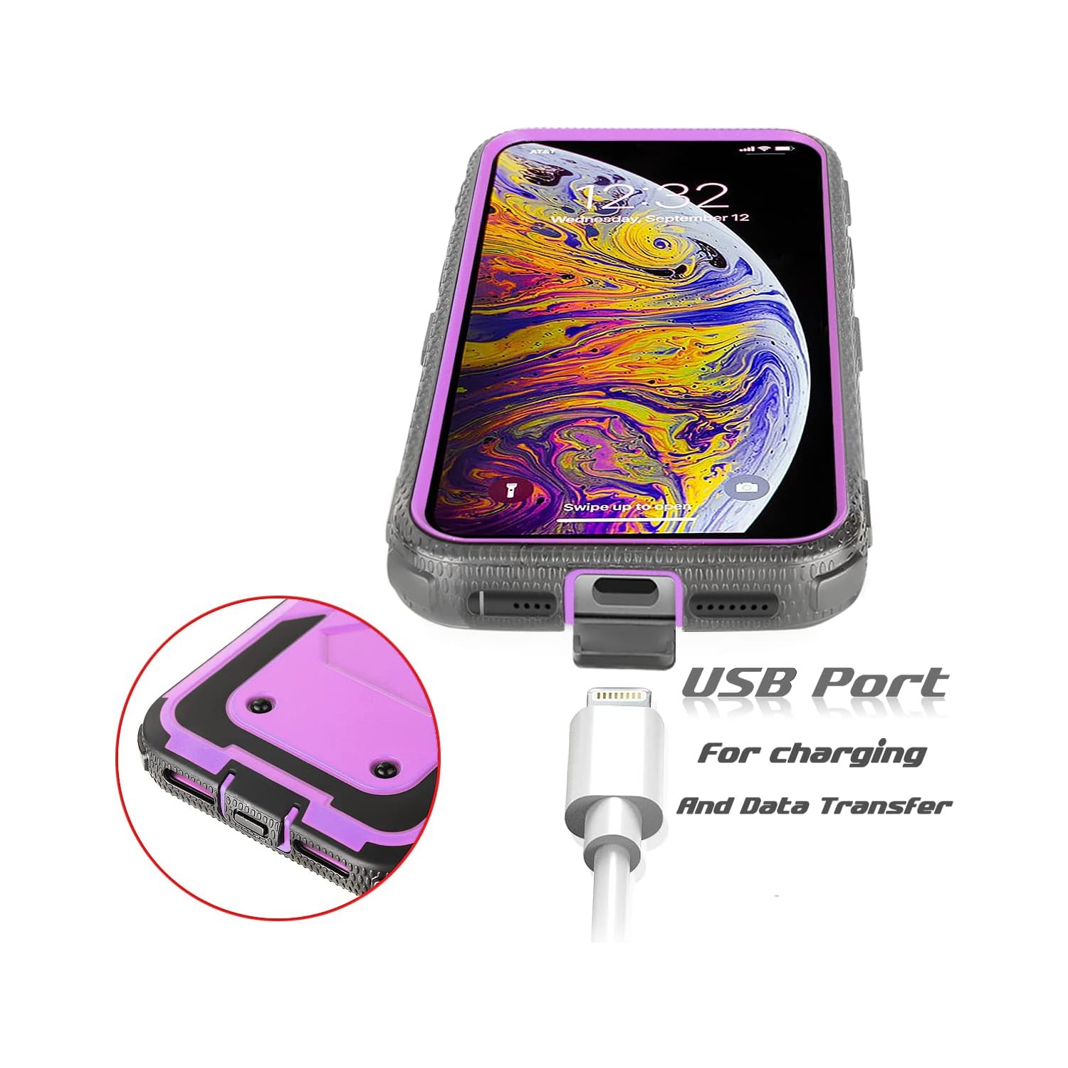 Étui de téléphone pour Galaxy S9 de Samsung rigide, robuste et résistant aux chutes, robuste et robuste