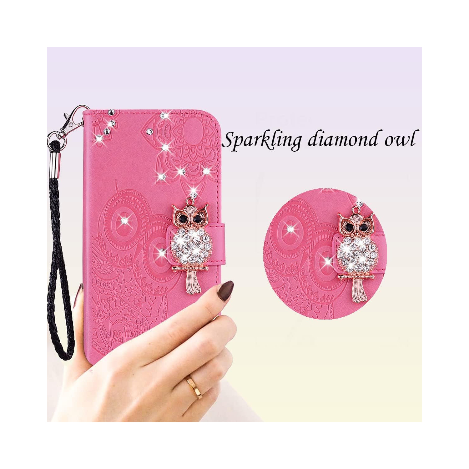 for Samsung Galaxy A54 5G Wallet Case for Women, Glitter Bling Diamond PU Leather Folio Cover with Card Slot