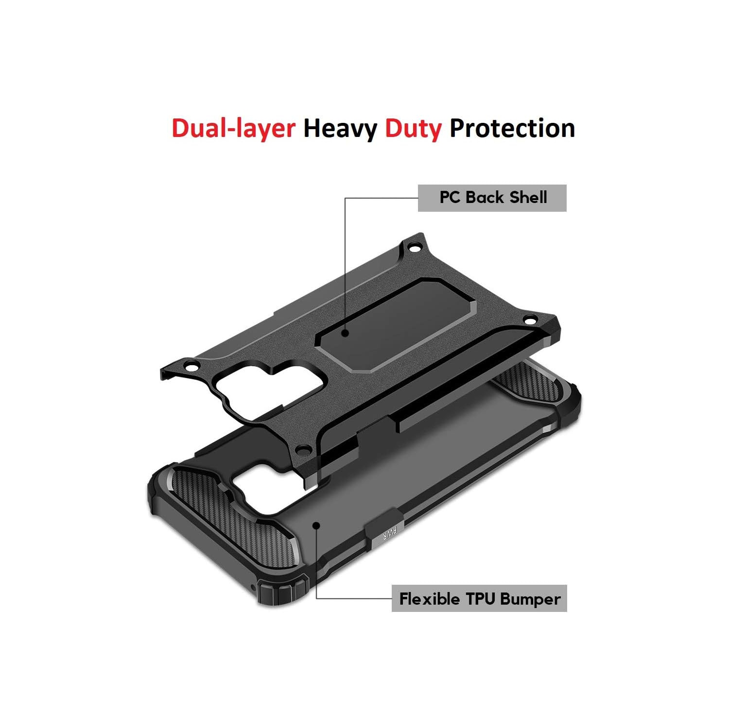 [Armor] Étui pour Samsung Galaxy S9, robuste [4 coins antichocs Protection] pare-chocs