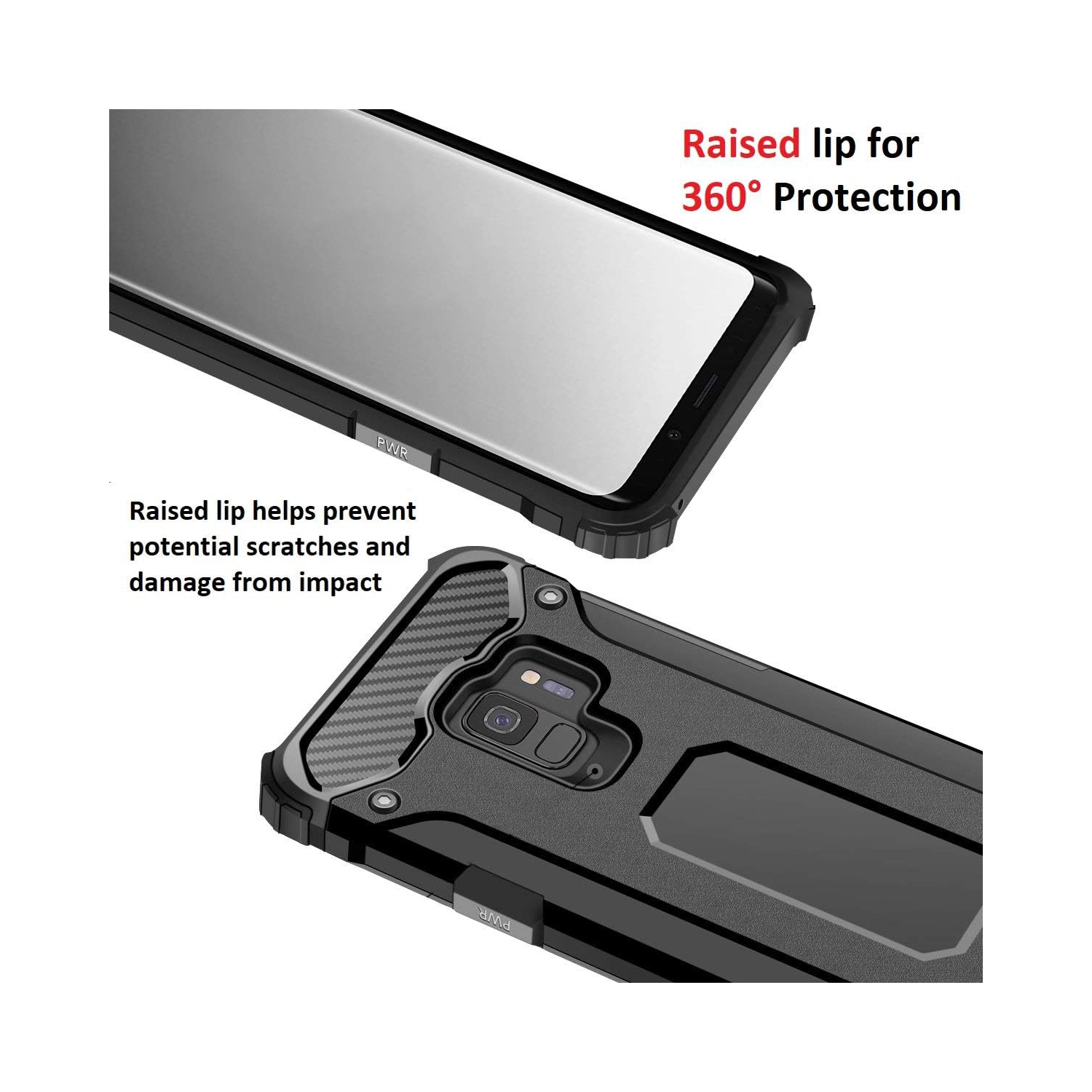 [Armor] Étui pour Samsung Galaxy S9, robuste [4 coins antichocs Protection] pare-chocs