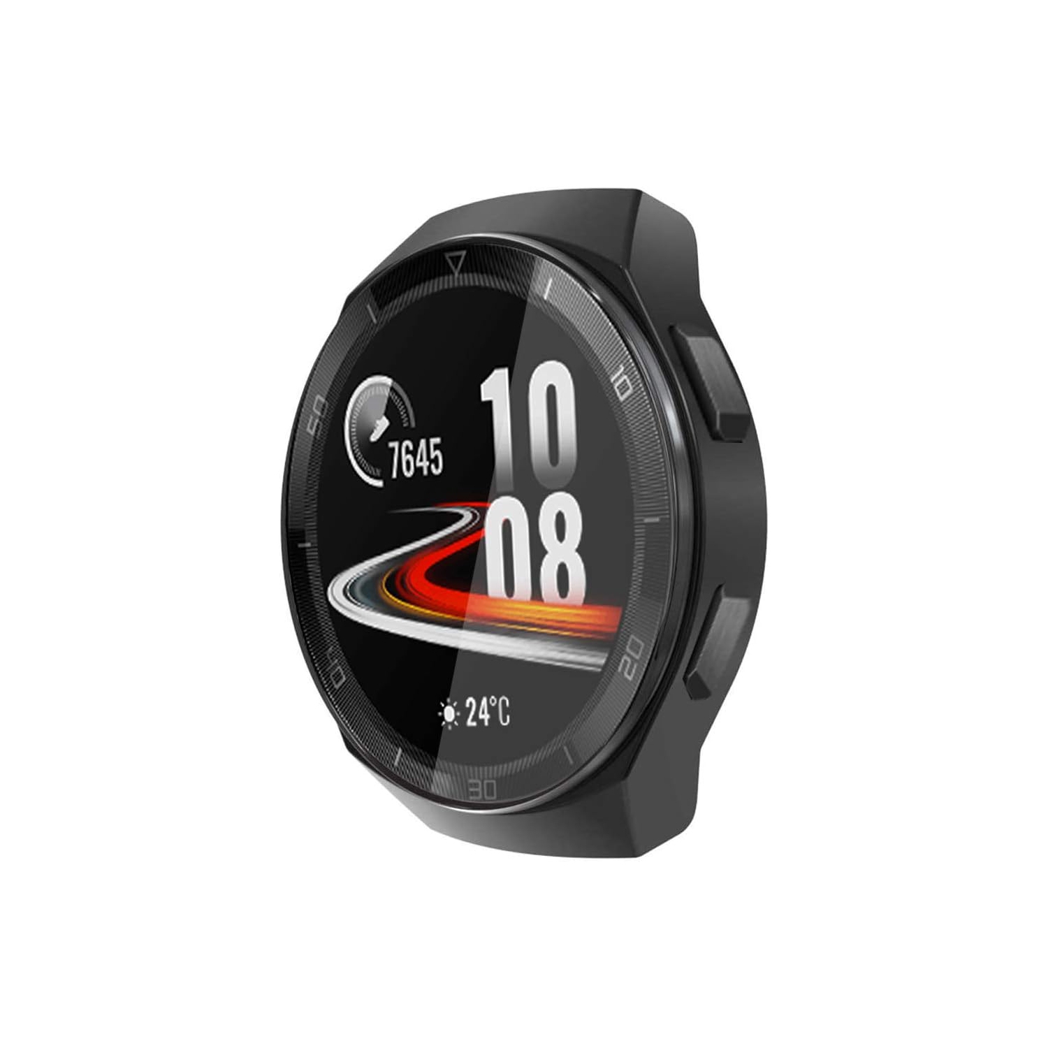 Compatible avec l'étui pour Apple Watch GT 2e, l'étui protecteur en TPUR tout autour