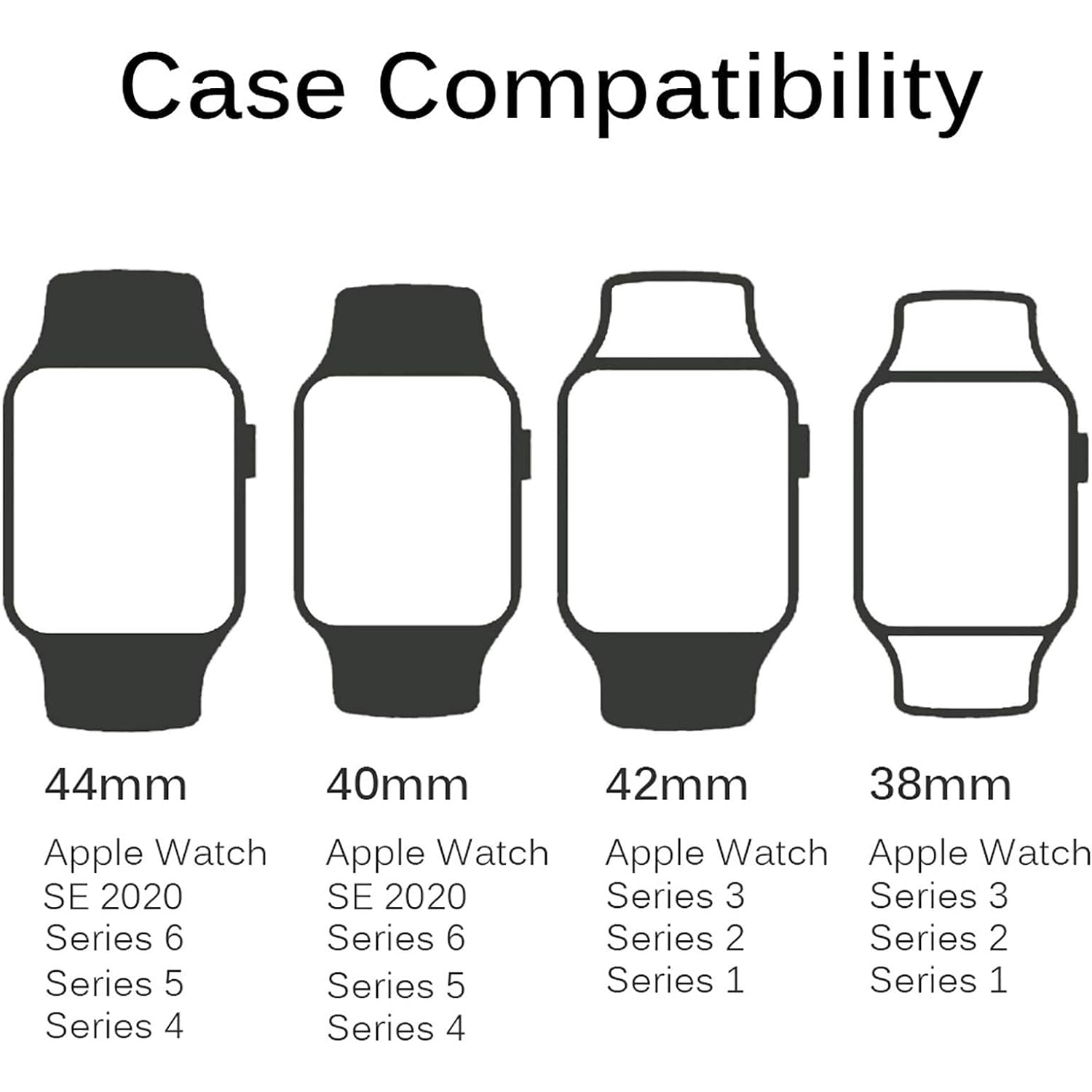 Compatible avec l'étui 42&nbsp;mm pour Apple Watch Series 3 2 1 avec protecteur d'écran, et l'ordinateur rigide antichoc et mat