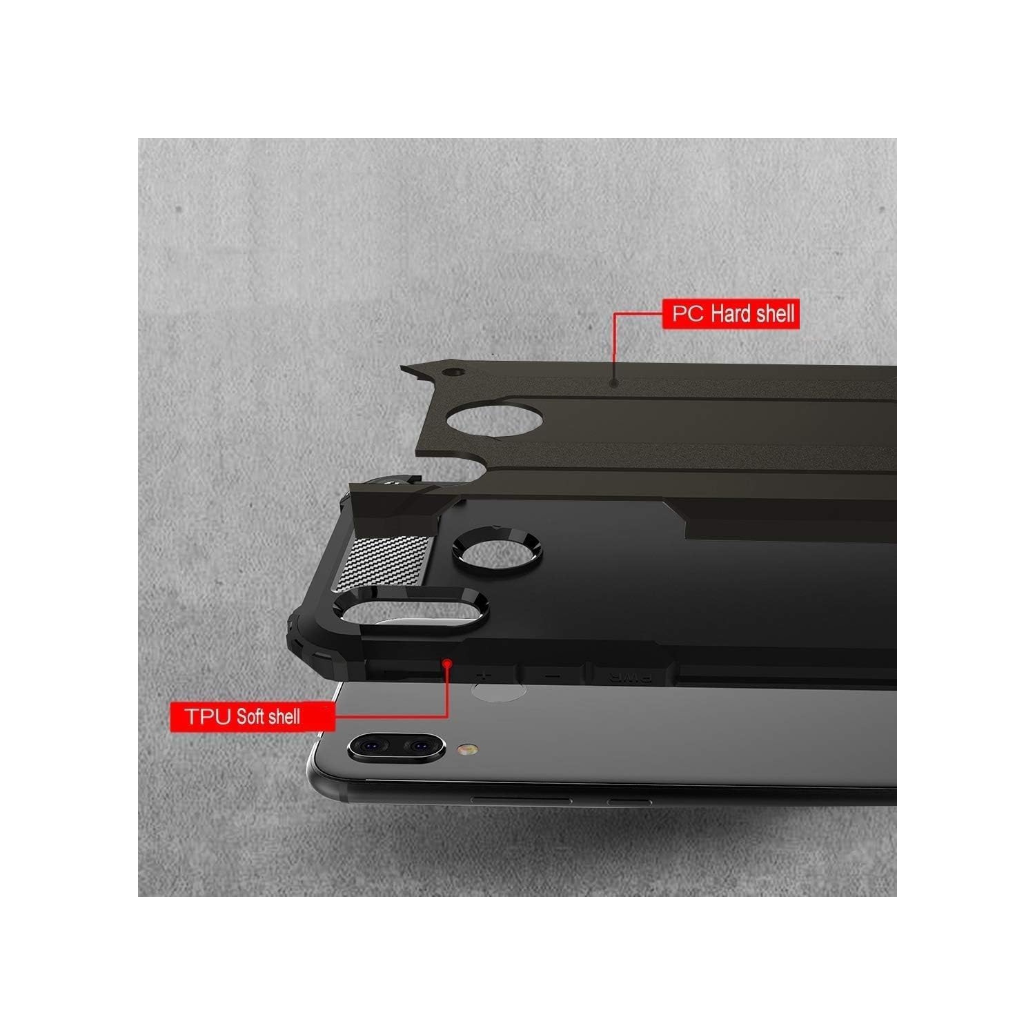 [Armor] Étui pour Huawei P20 Lite, robuste [4 coins antichocs Protection] pare-chocs