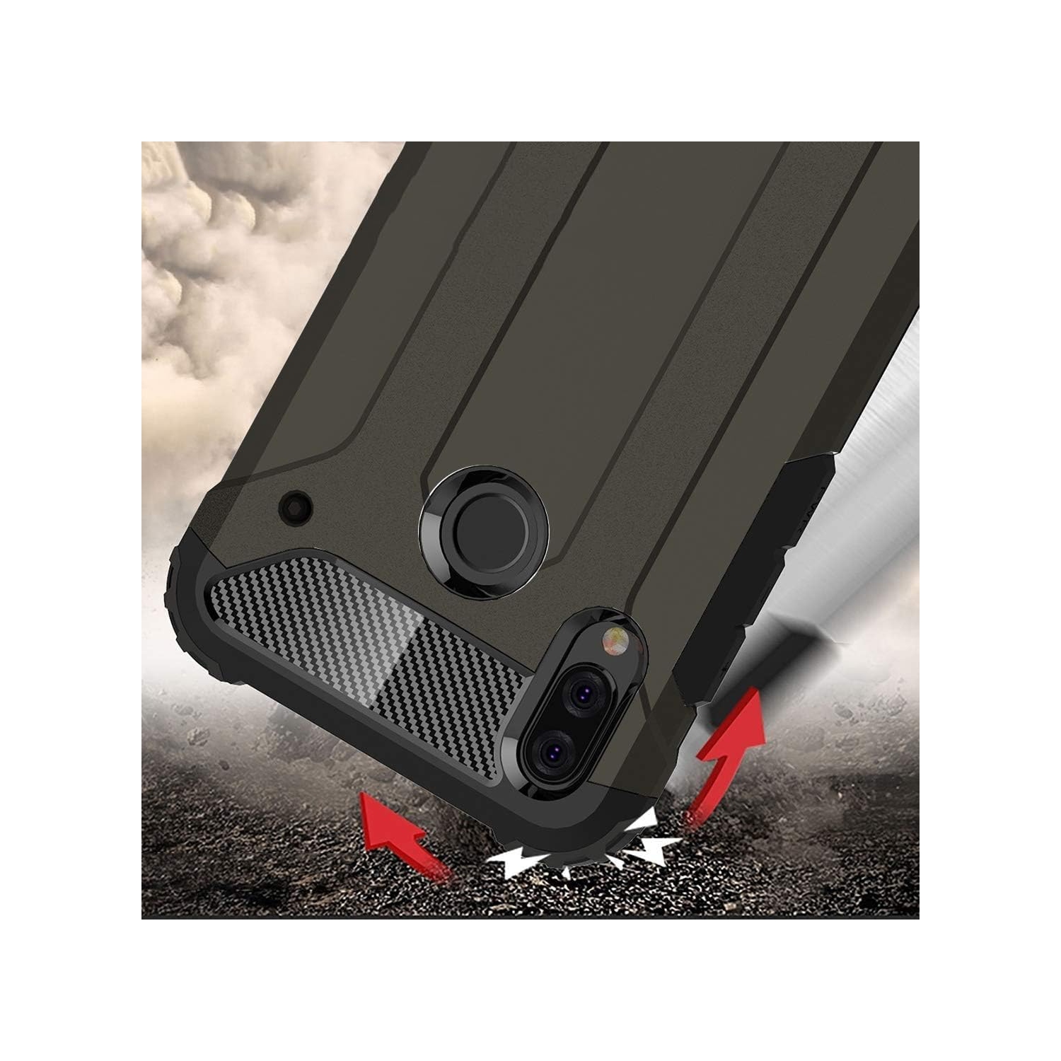 [Armor] Étui pour Huawei P20 Lite, robuste [4 coins antichocs Protection] pare-chocs