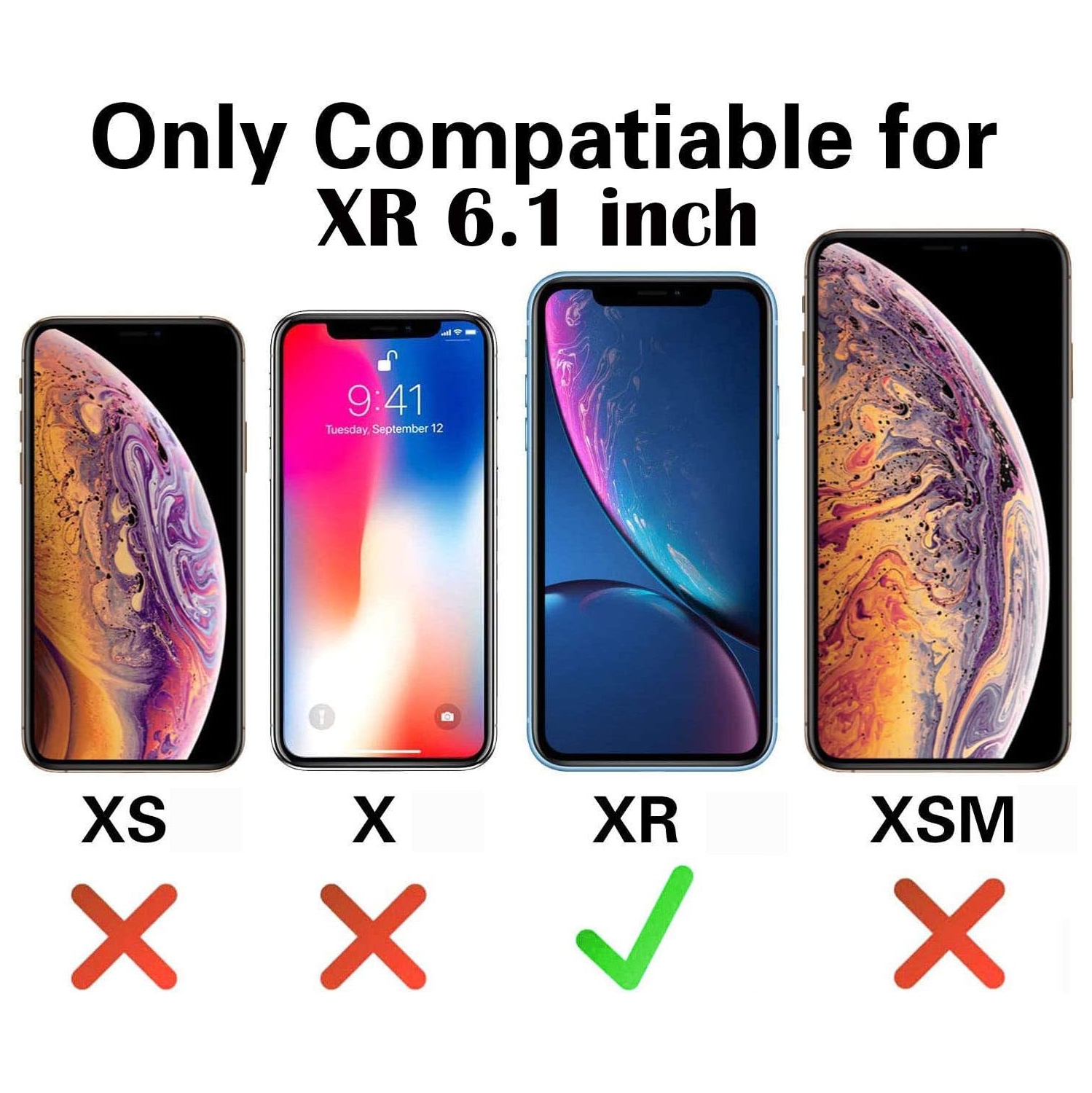 J.west iPhone XR Case 6.1-inch, Luxury Grey Marble Design Graphics Stone Pattern Ultra Slim Thin Flexible Bumper Soft