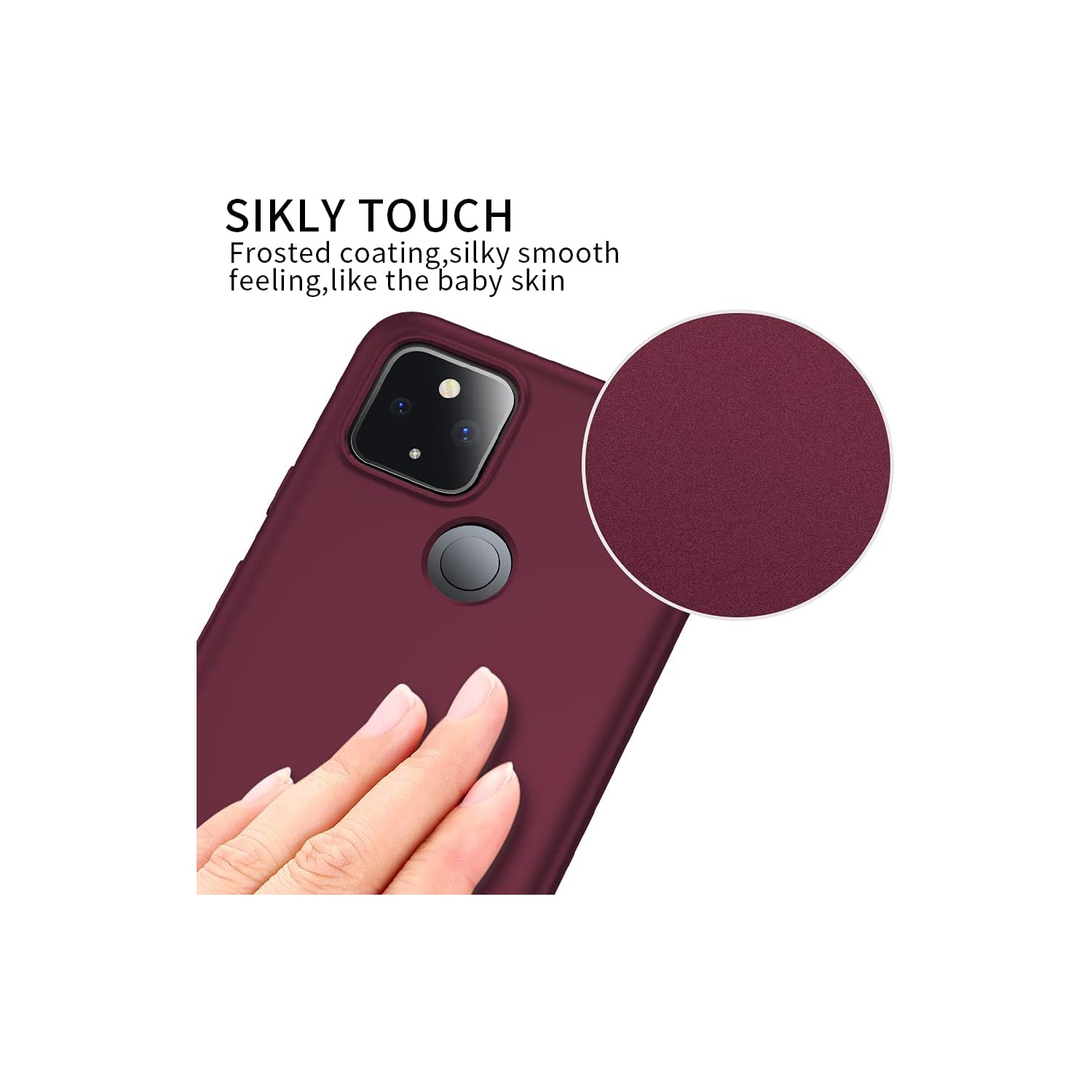 Google Pixel 4a 5G Case Thin Ultra Slim Fit Mobile Phone Case Soft Flexible TPU Matte Finish Light Coating Grip