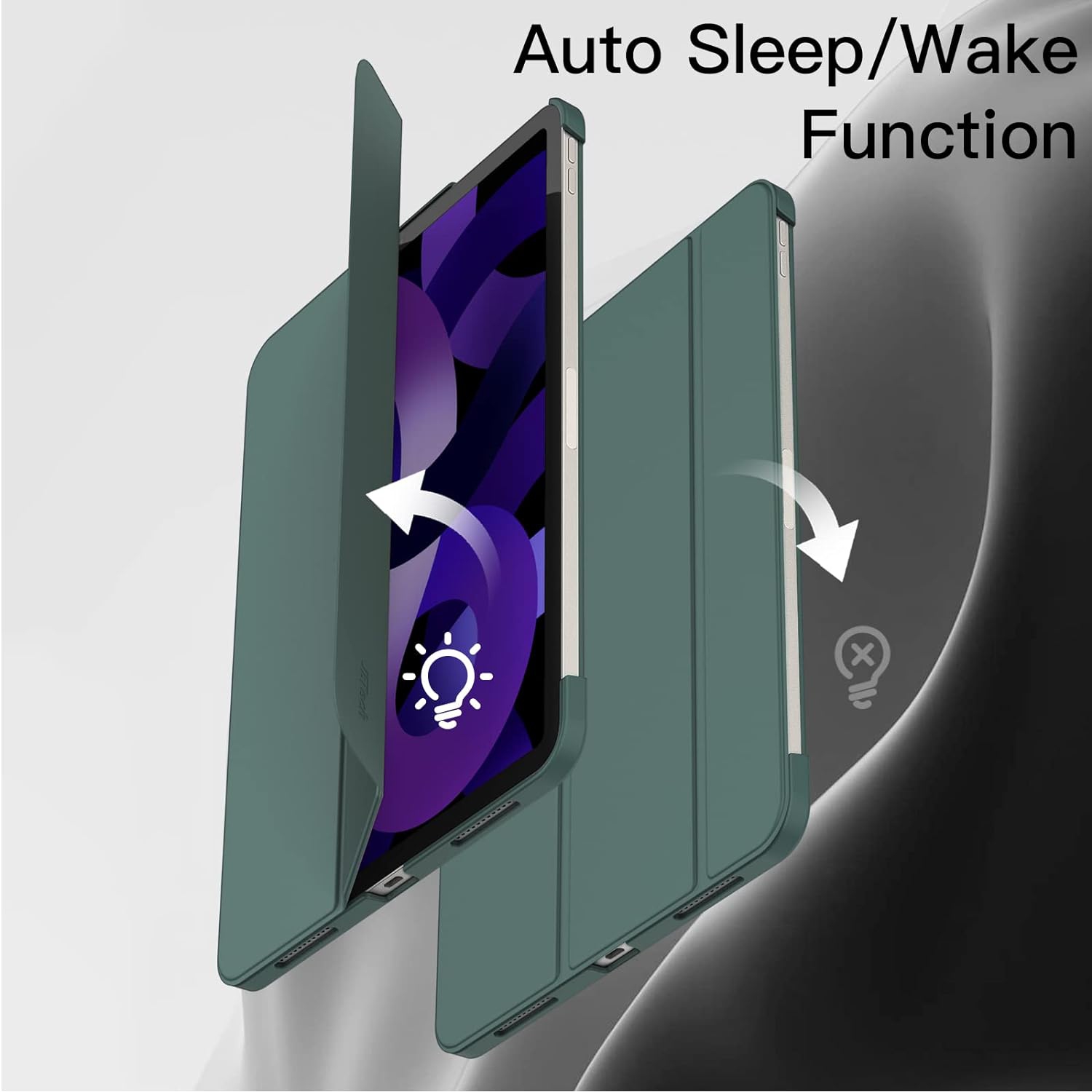 Case for iPad Air 5/4, Protective Hard Back Shell Soft-Touch Tablet