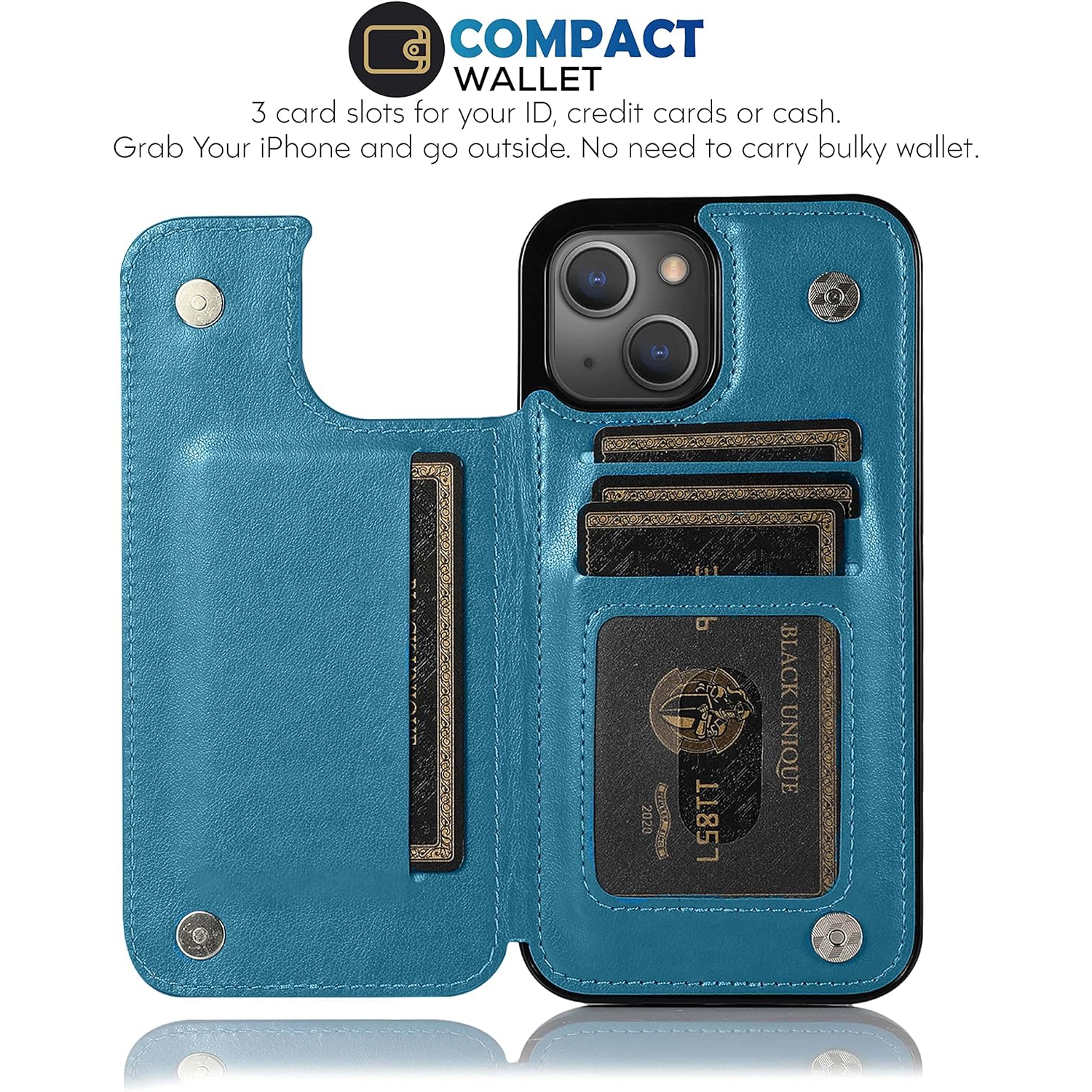 for iPhone 14 Case Wallet with Card Holder Embossed Butterfly Phone Case with Kickstand and Magnetic Closure TPU