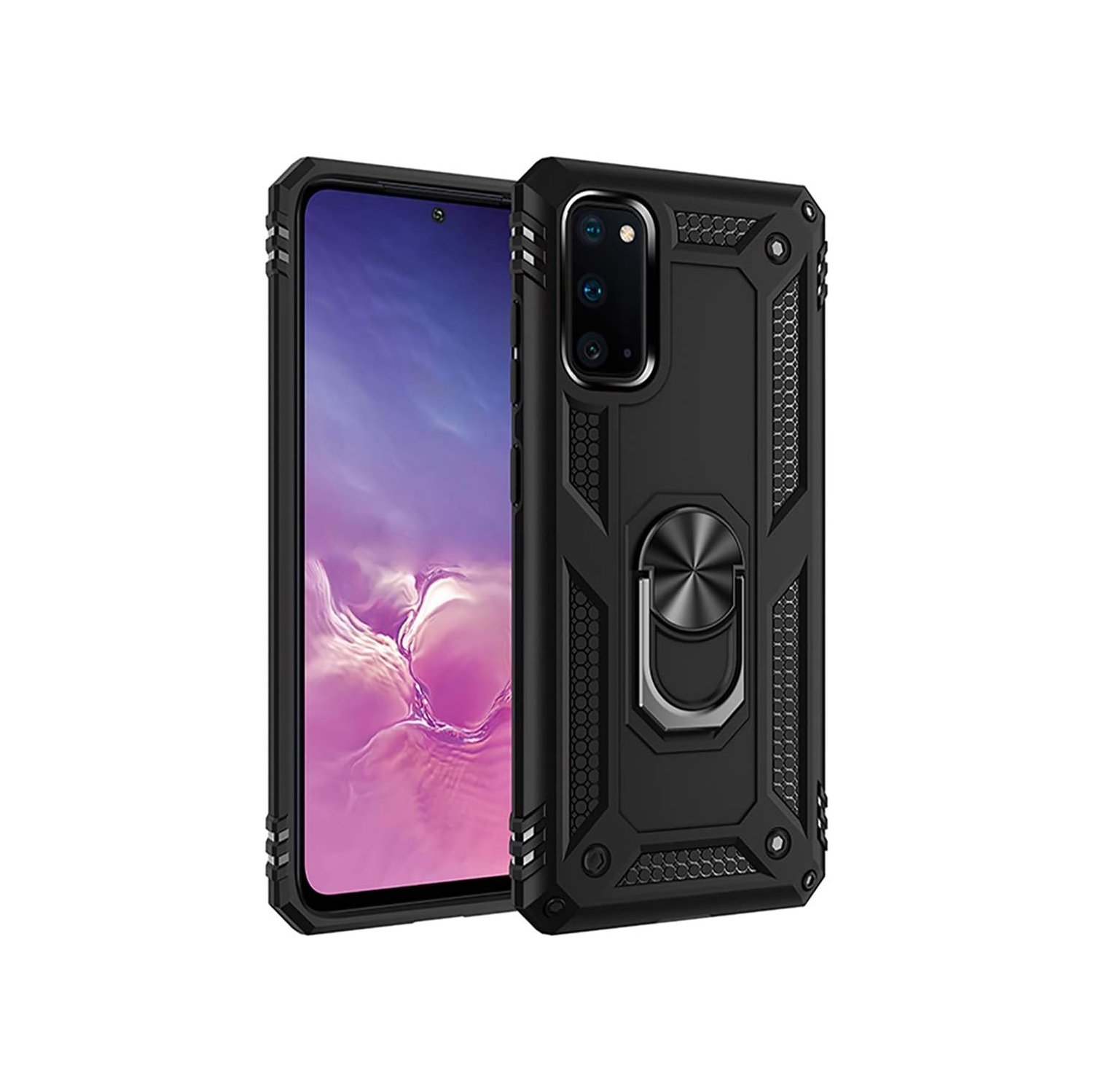 Étui pour Galaxy S20/étui pour Samsung S20 5G, [qualité militaire] [anneau en métal] [support magnétique] Defender robuste