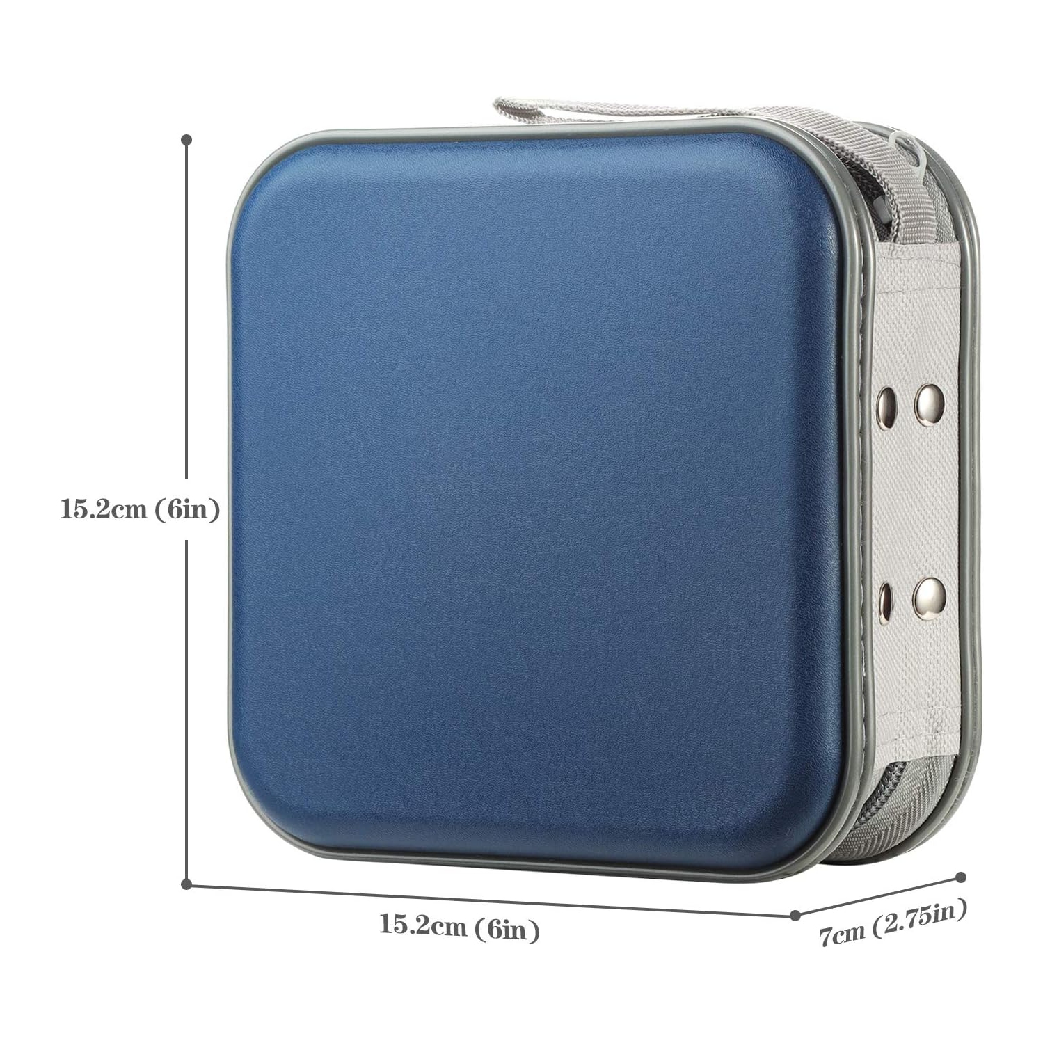 CD Case, 48 Capacity Hard Plastic DVD Case Holder Organizer Storage Bag Portable Game Music Movie CD Disc