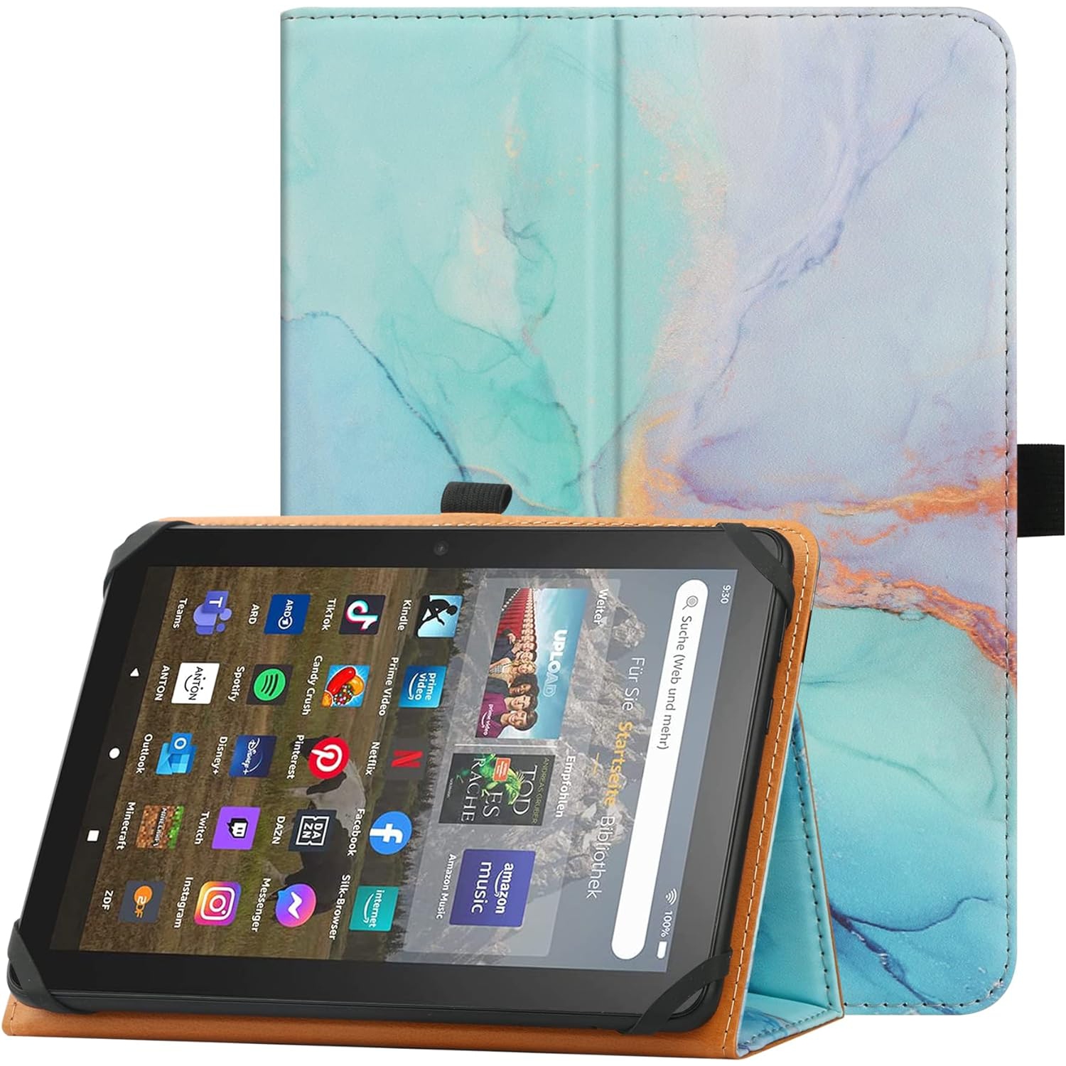 Universal Case for 7 inch 8 inch Tablet,Stand Folio Universal Tablet Case Protective Cover for 7" 8" Touchscreen