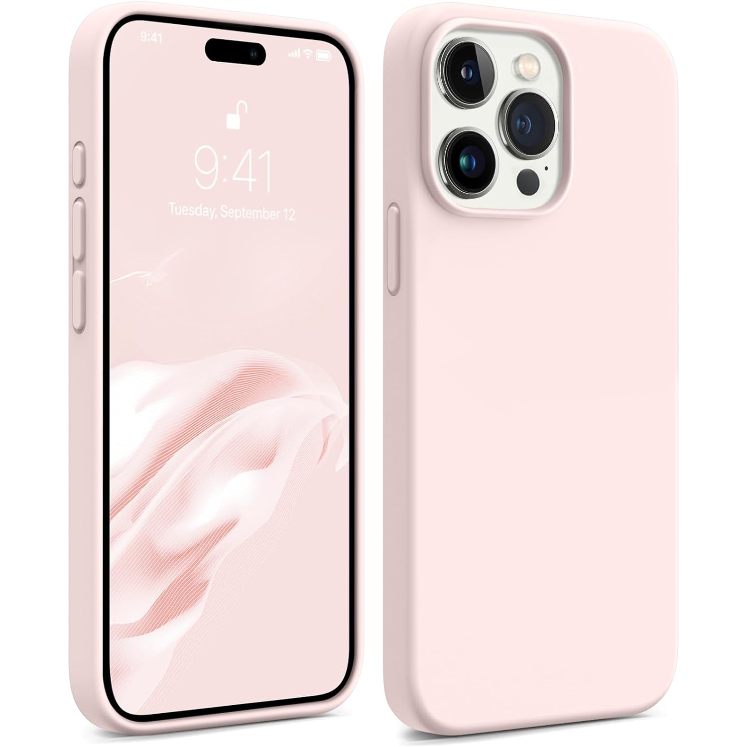 Compatible with iPhone 15 Pro Max Case 6.7 inch, Silky Touch Premium Soft Liquid Silicone Rubber
