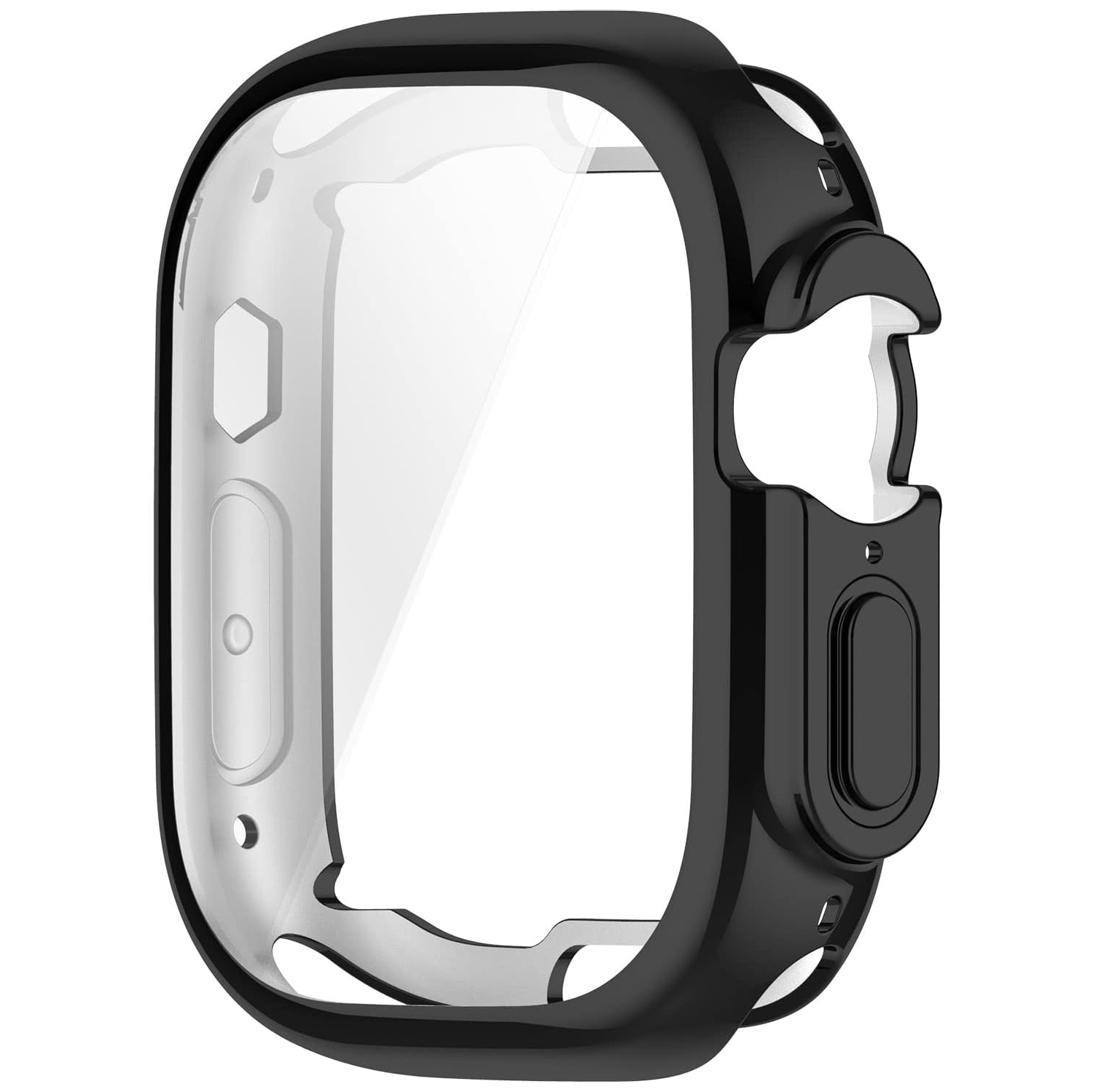 Compatible avec l'étui protecteur d'écran Ultra 49&nbsp;mm pour Apple Watch, couverture complète, TPUR souple résistant aux rayures