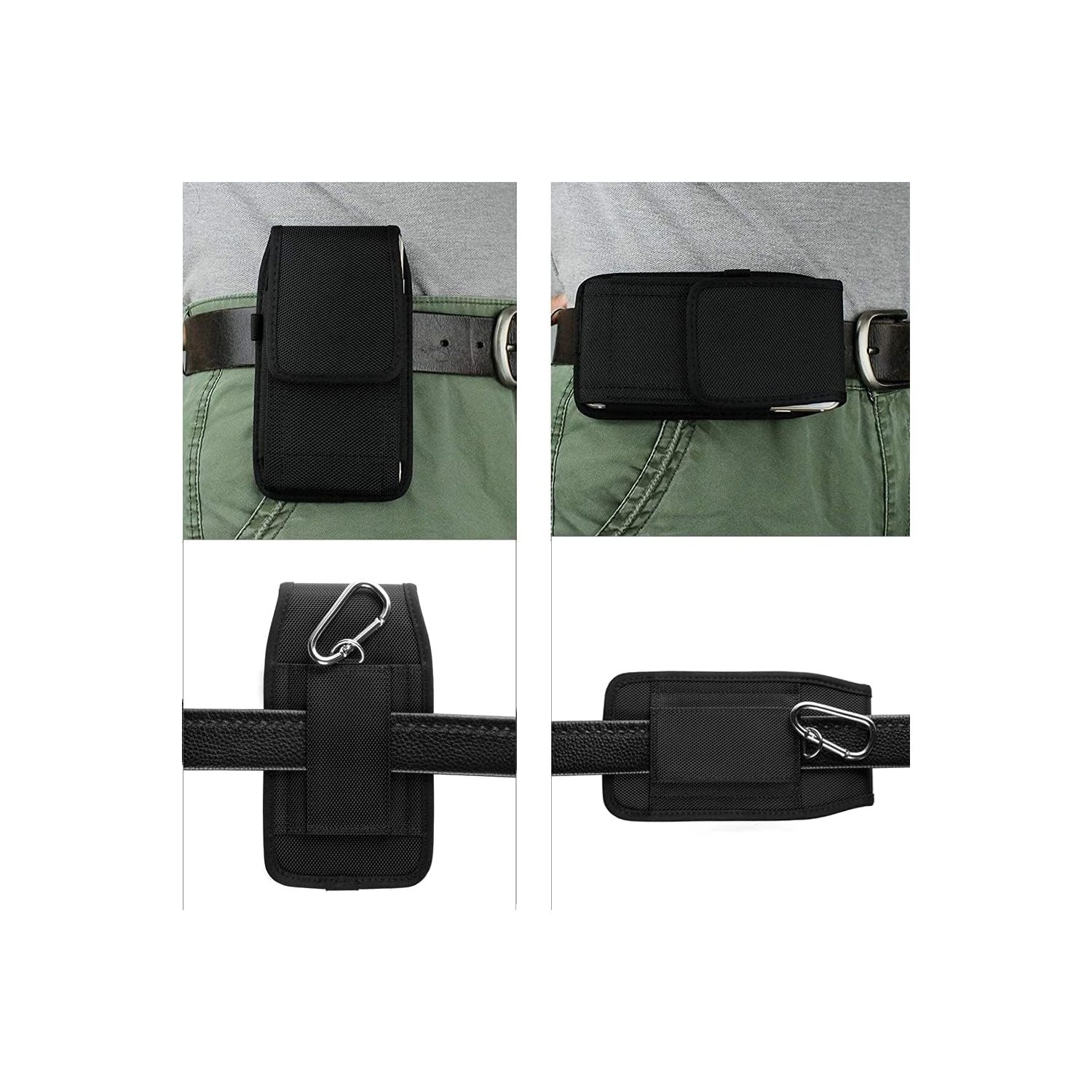 Étui de ceinture en nylon pour téléphone cellulaire étui de ceinture porte-ceinture couvercle magnétique pour iPhone 14 Pro Max/13 12 Pro Max/14