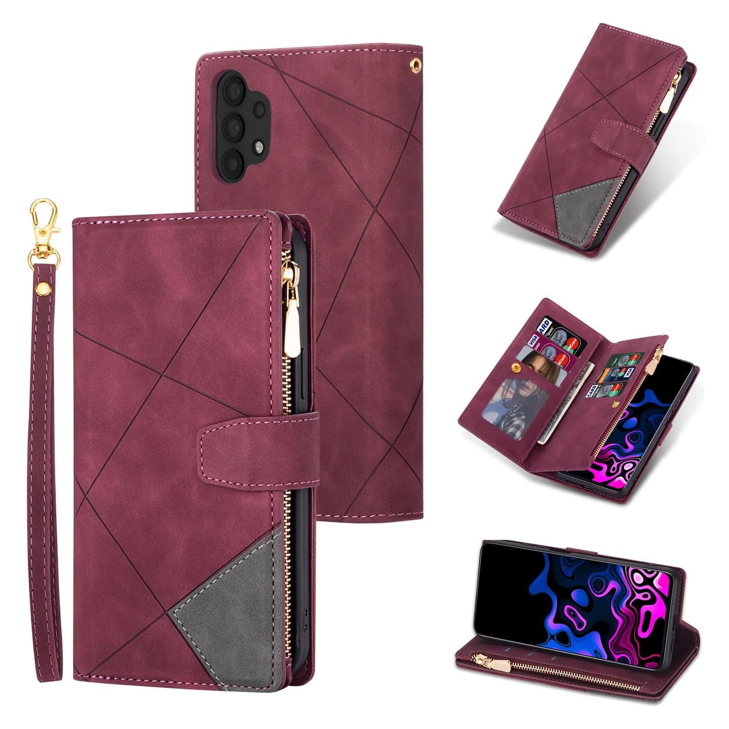 Wallet Case for Google Pixel 6, Vintage Premium PU Leather Cover Flip Case with Card Slots Magnetic Closure