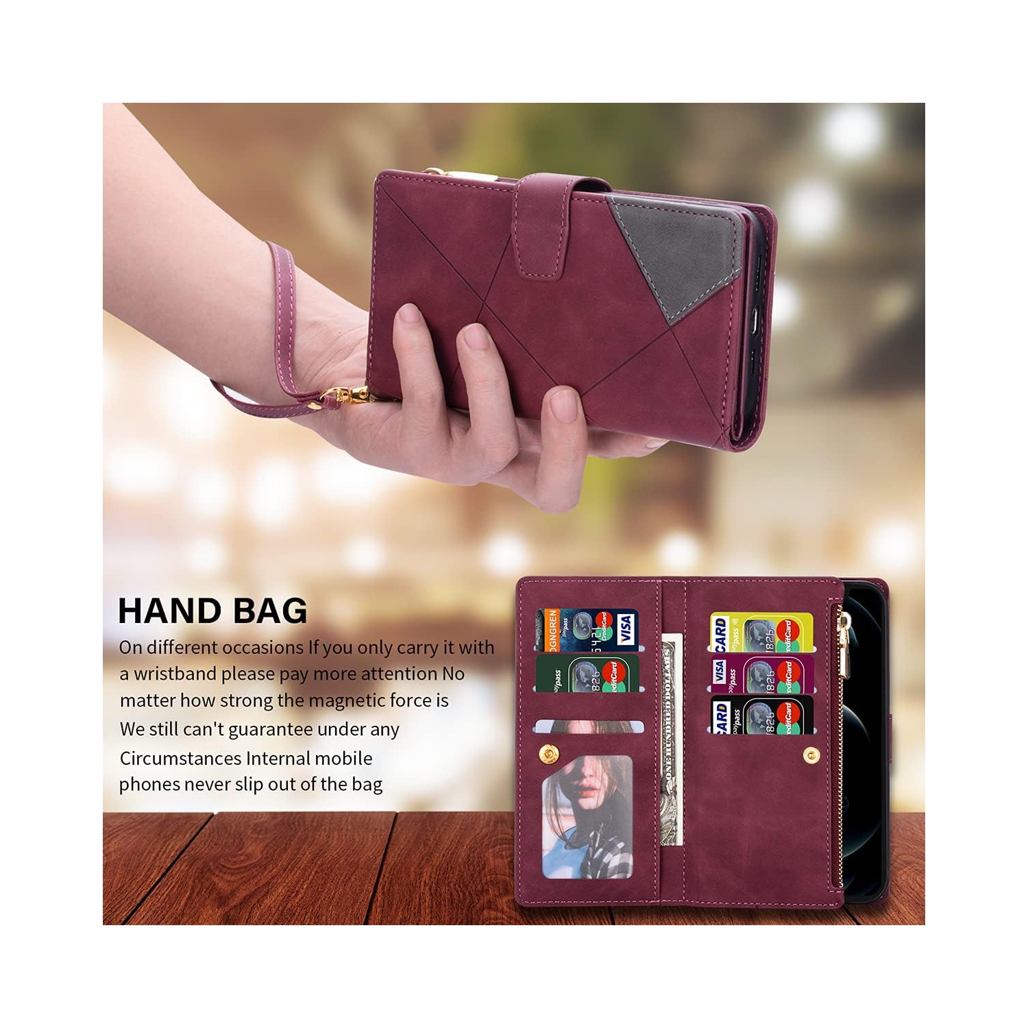 Wallet Case for Google Pixel 6, Vintage Premium PU Leather Cover Flip Case with Card Slots Magnetic Closure