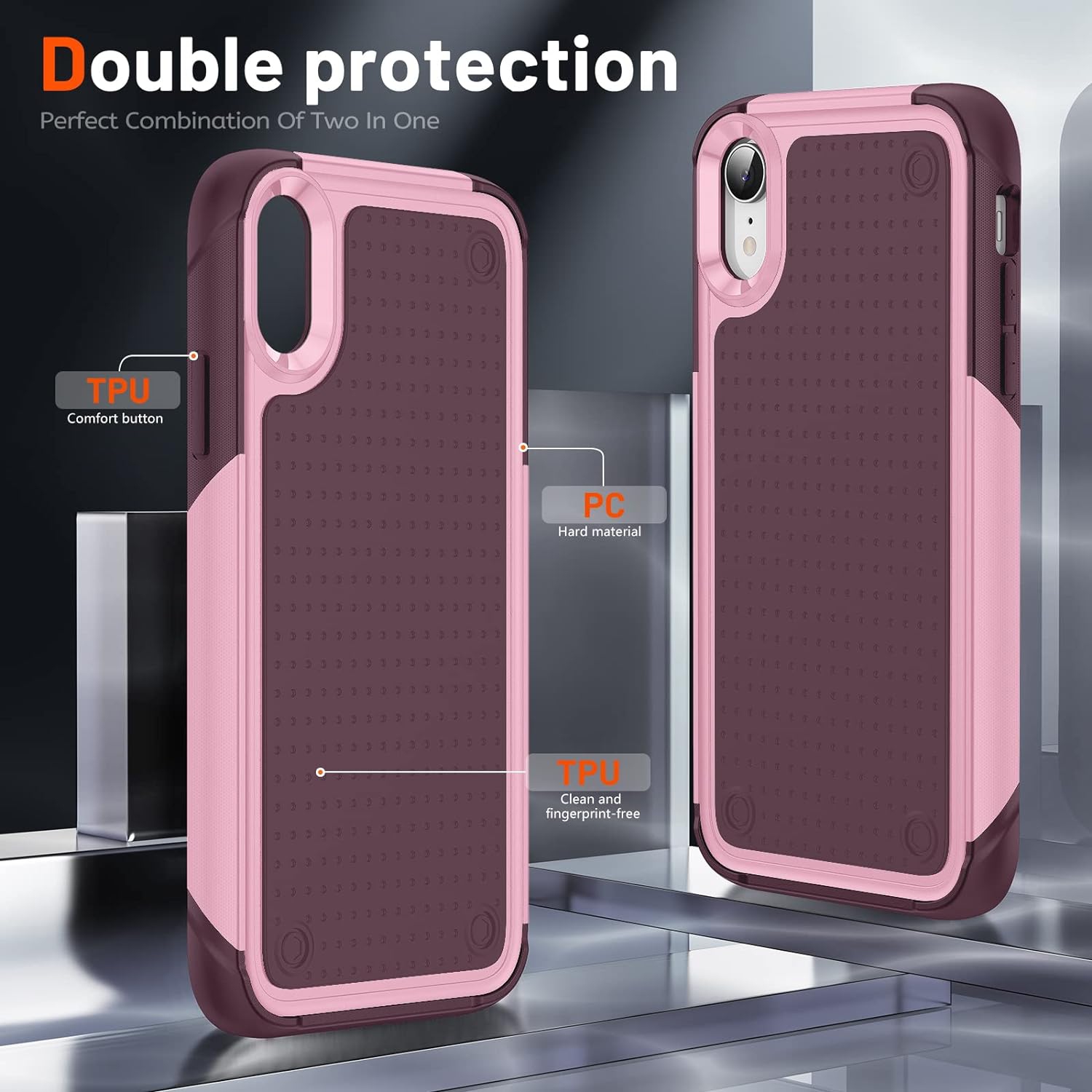 Phone Case for iPhone Xs X 10 10s with Tempered Glass Screen Protector Cover and Rugged Accessories Protective