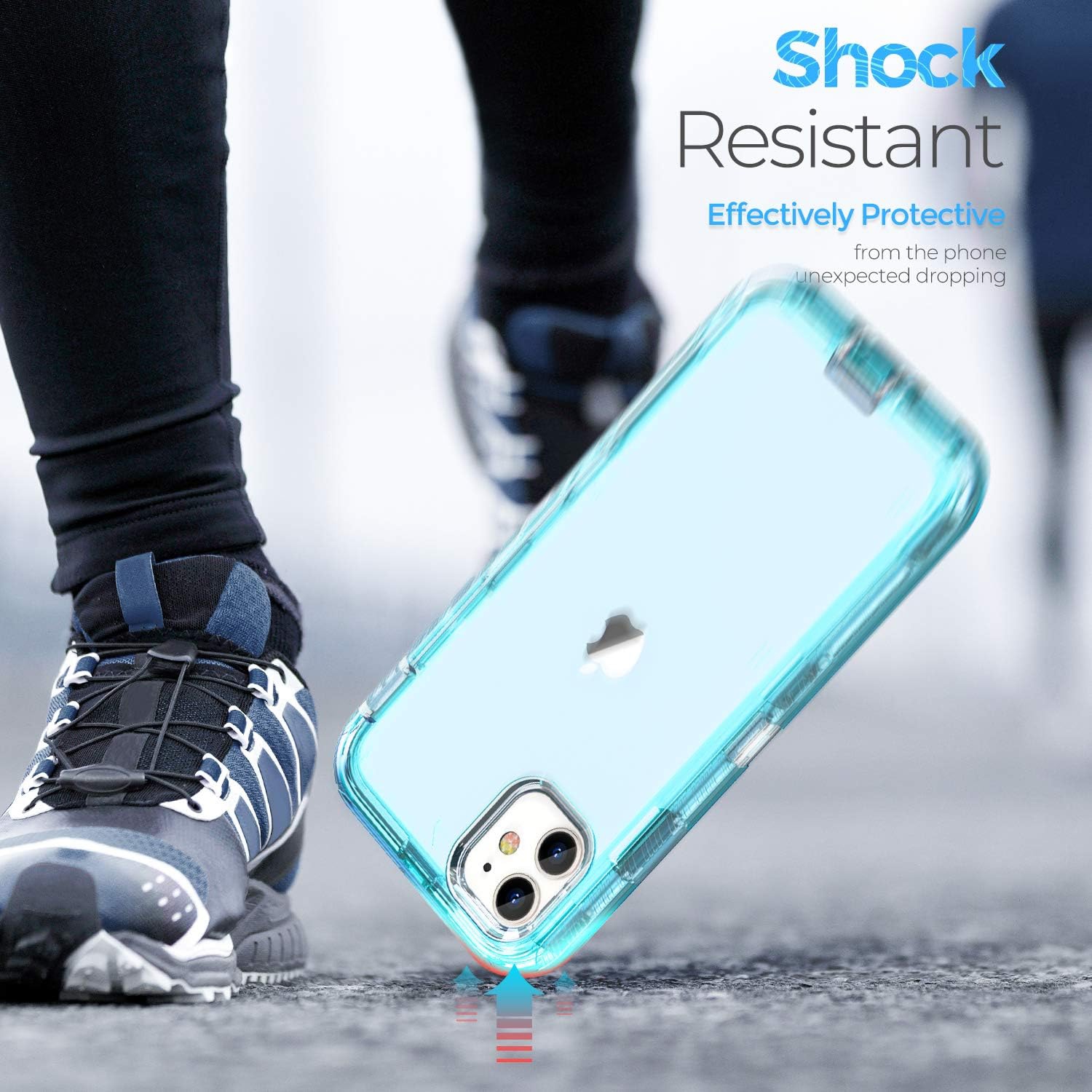 Case Compatible with iPhone 11 pro max Case, Heavy Duty Shockproof Anti-Fall Clear case