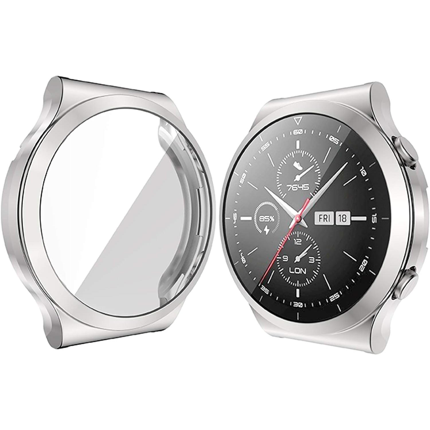 Compatible avec l'étui pour Apple Watch GT 2 Pro, étui protecteur d'écran en TPUR tout autour