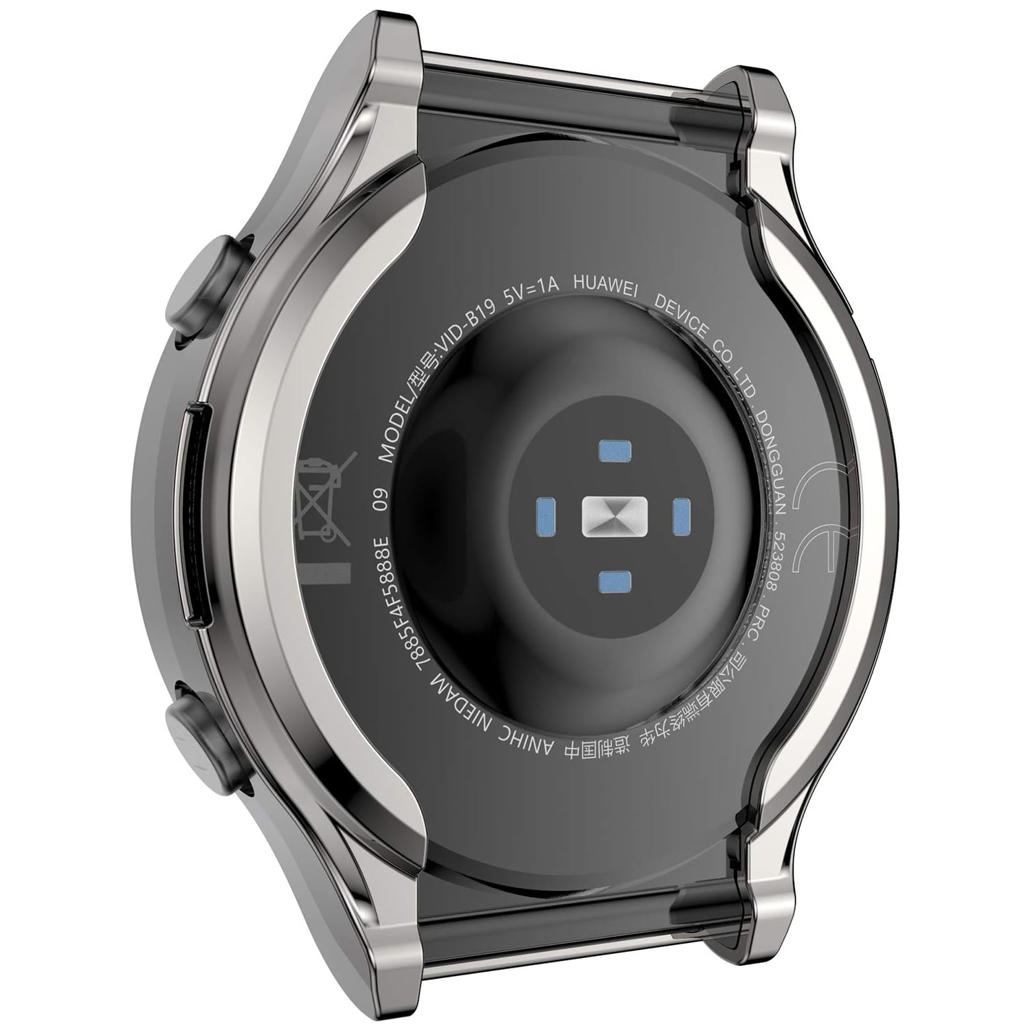 Compatible avec l'étui pour Apple Watch GT 2 Pro, étui protecteur d'écran en TPUR tout autour