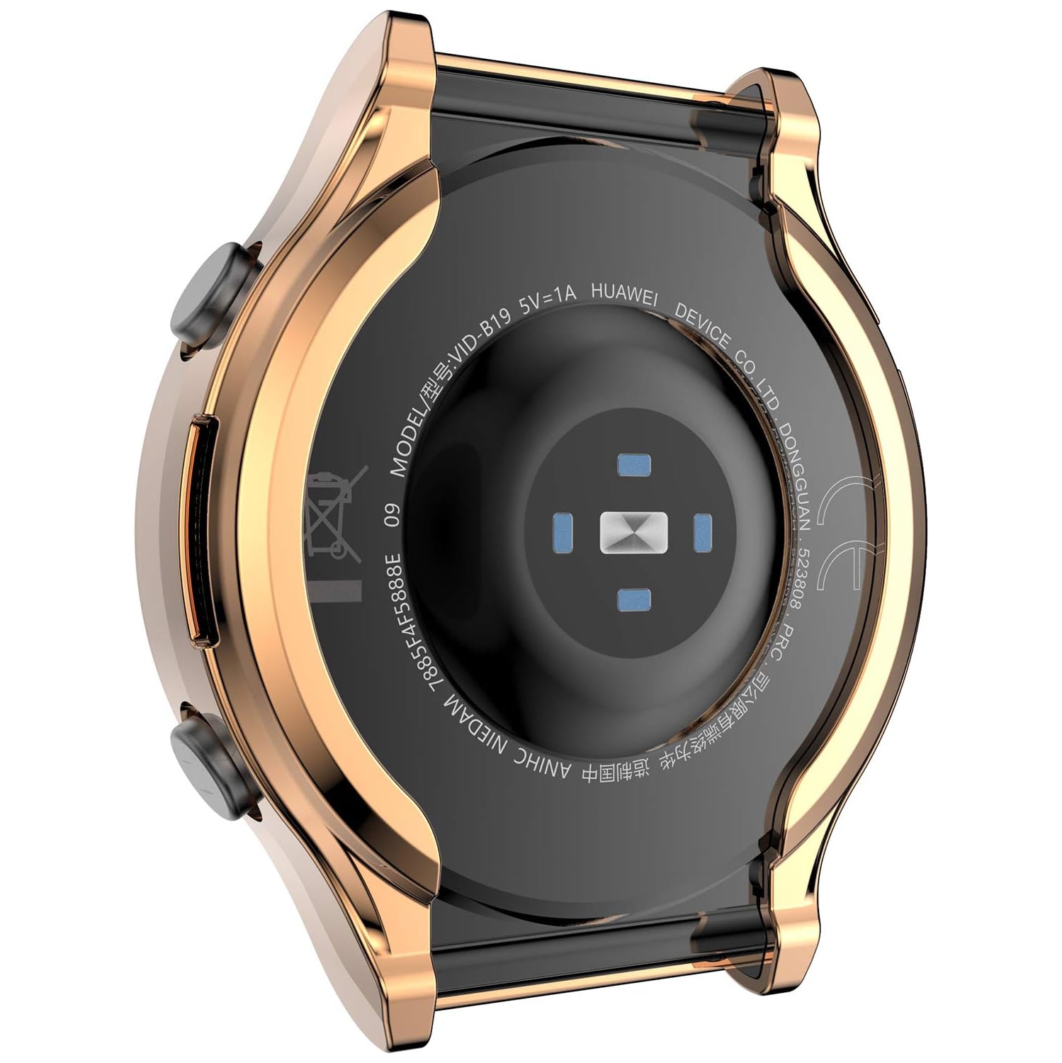 Compatible avec l'étui pour Apple Watch GT 2 Pro, étui protecteur d'écran en TPUR tout autour