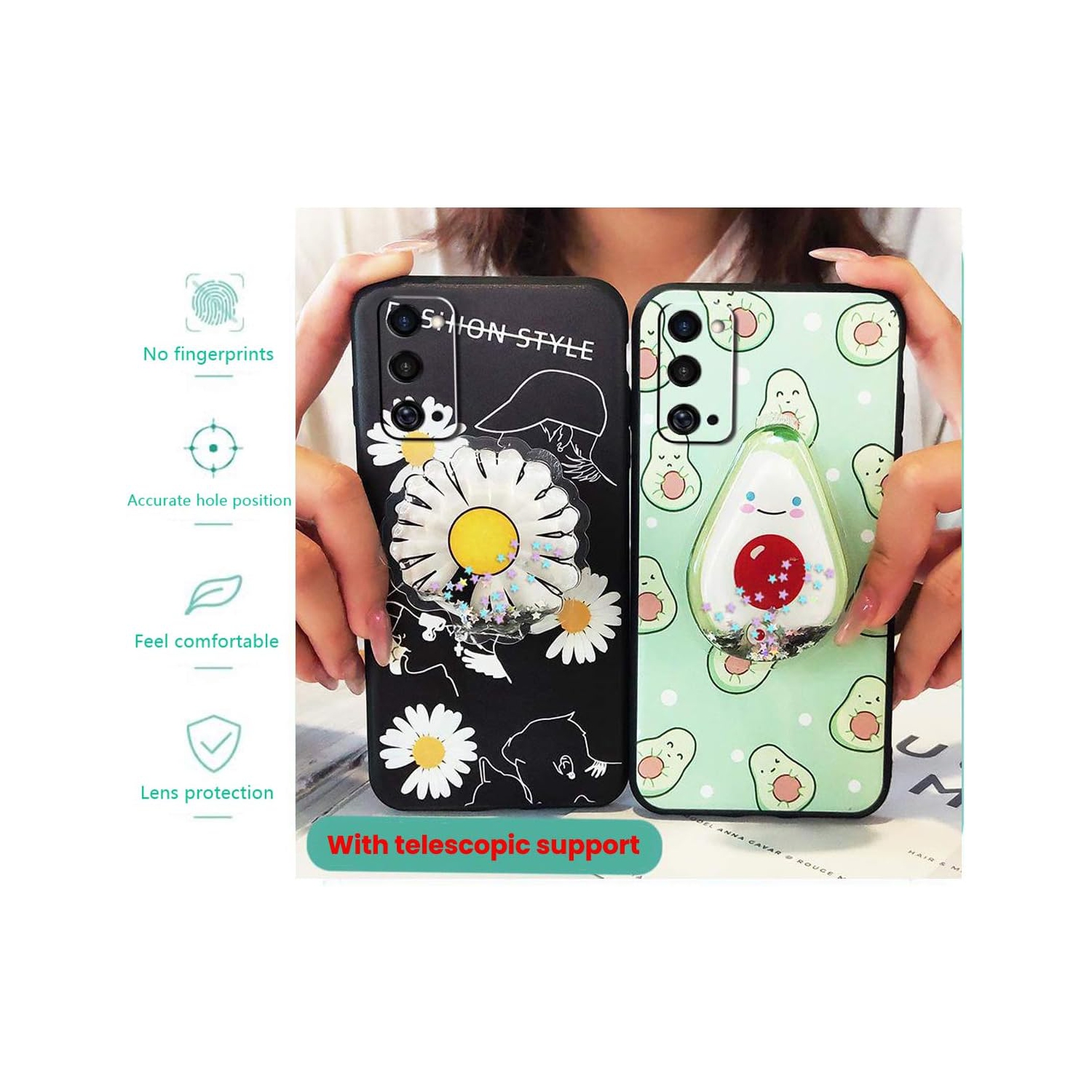 Cute Cartoon Case Compatible with Samsung Galaxy S22 Ultra Cases Slim Silicone Fit Protective Phone Cover with 3D