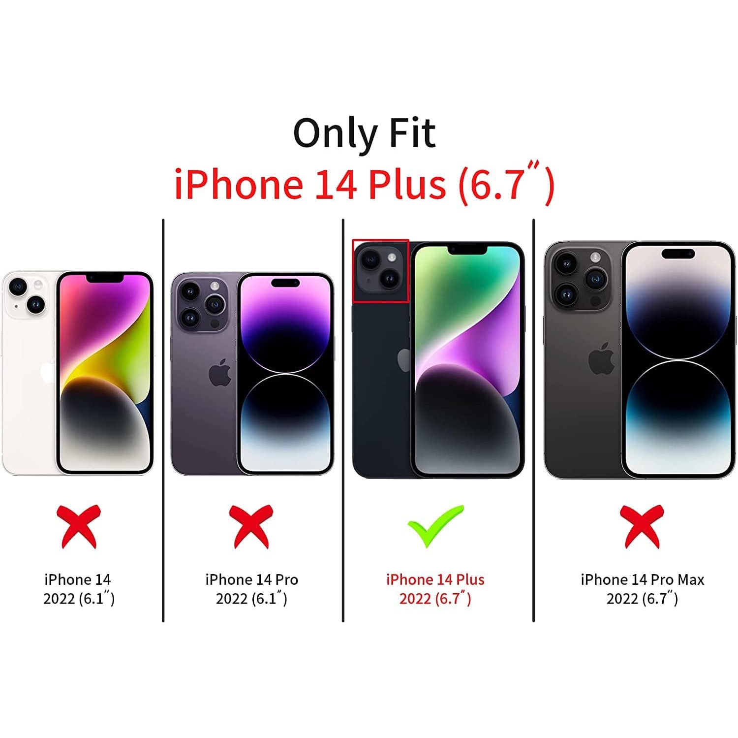 for iPhone 14 Plus Strap Case with Crossbody Lanyard,Clear Glitter Shiny Bling Sparkle Shockproof Cover