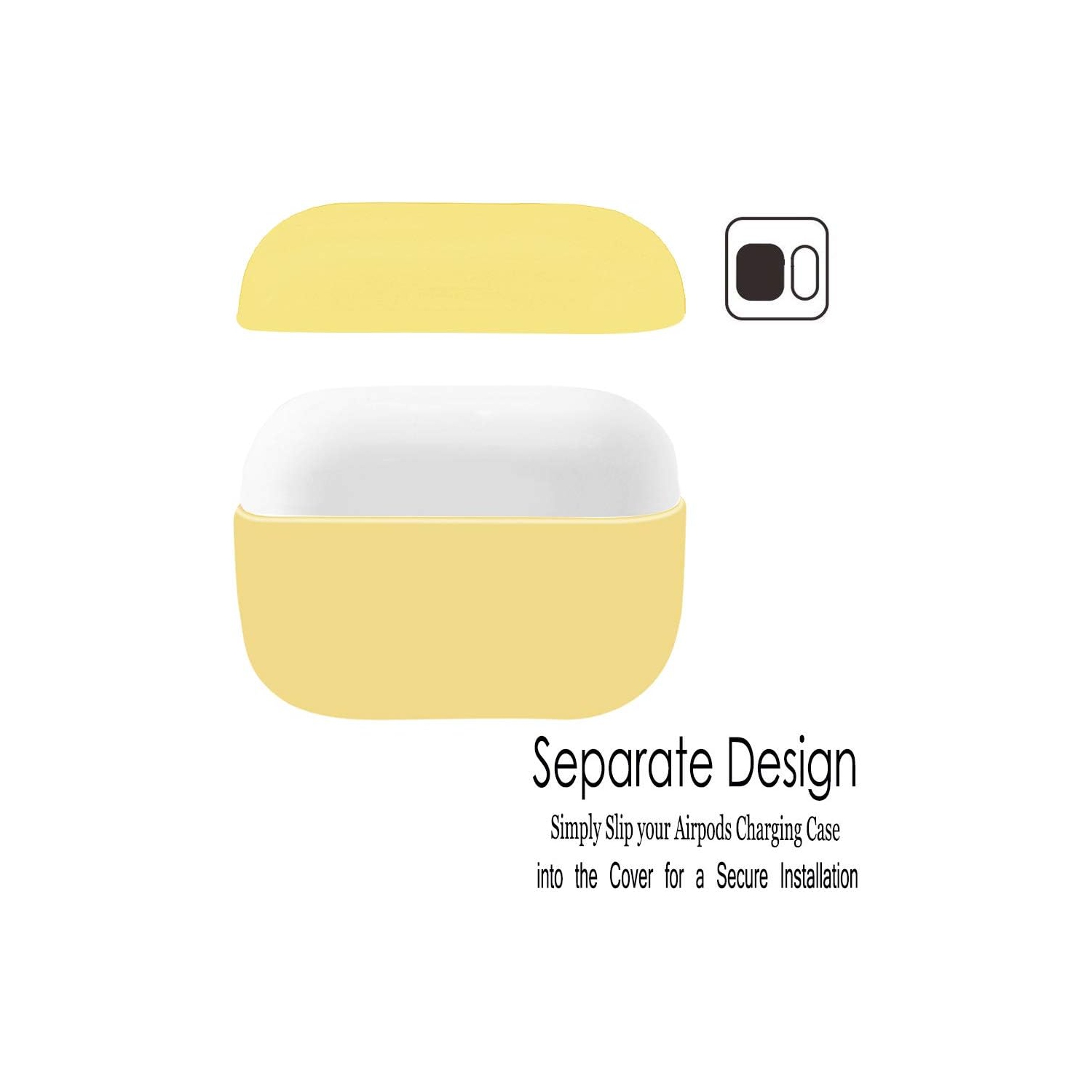 Airpods Pro Case, Protective Ultra-Thin Soft Silicone Shockproof Non-Slip Protection Accessories Cover Case