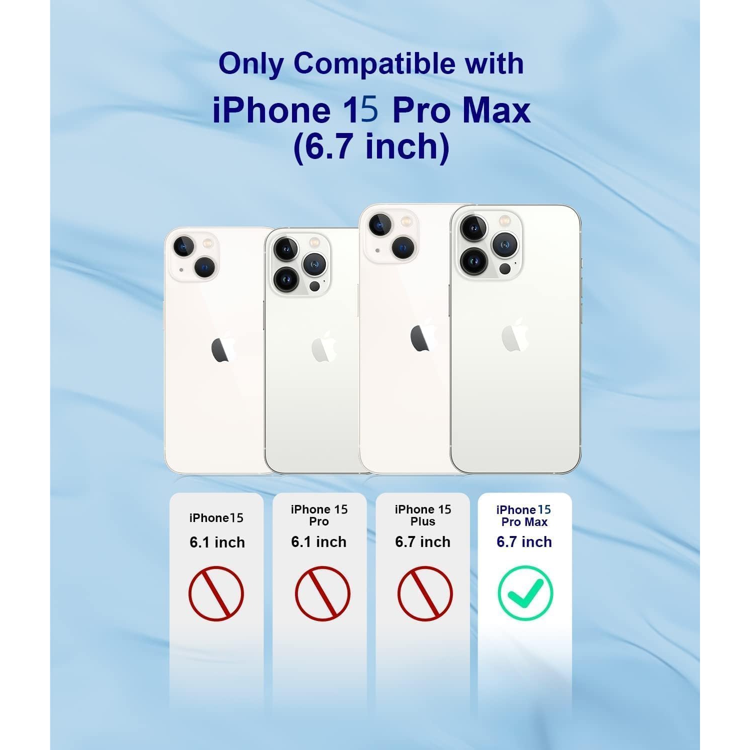 Compatible with iPhone 15 Pro Max Case Cute 3D Pearl Glitter Love Heart with Pearl Bracelet Chain Design