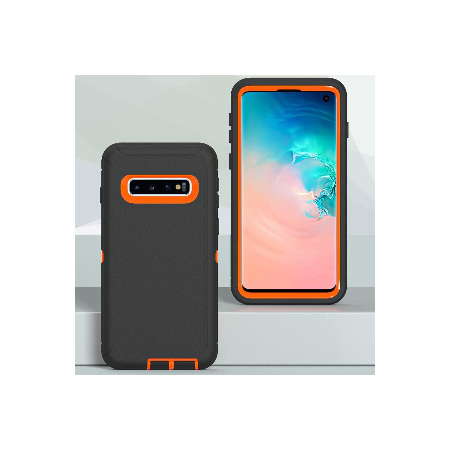 Case for Galaxy S10 Plus, Heavy-Duty Tough Rugged Shockproof Drop Protective Cover Cases for Samsung Galaxy S10