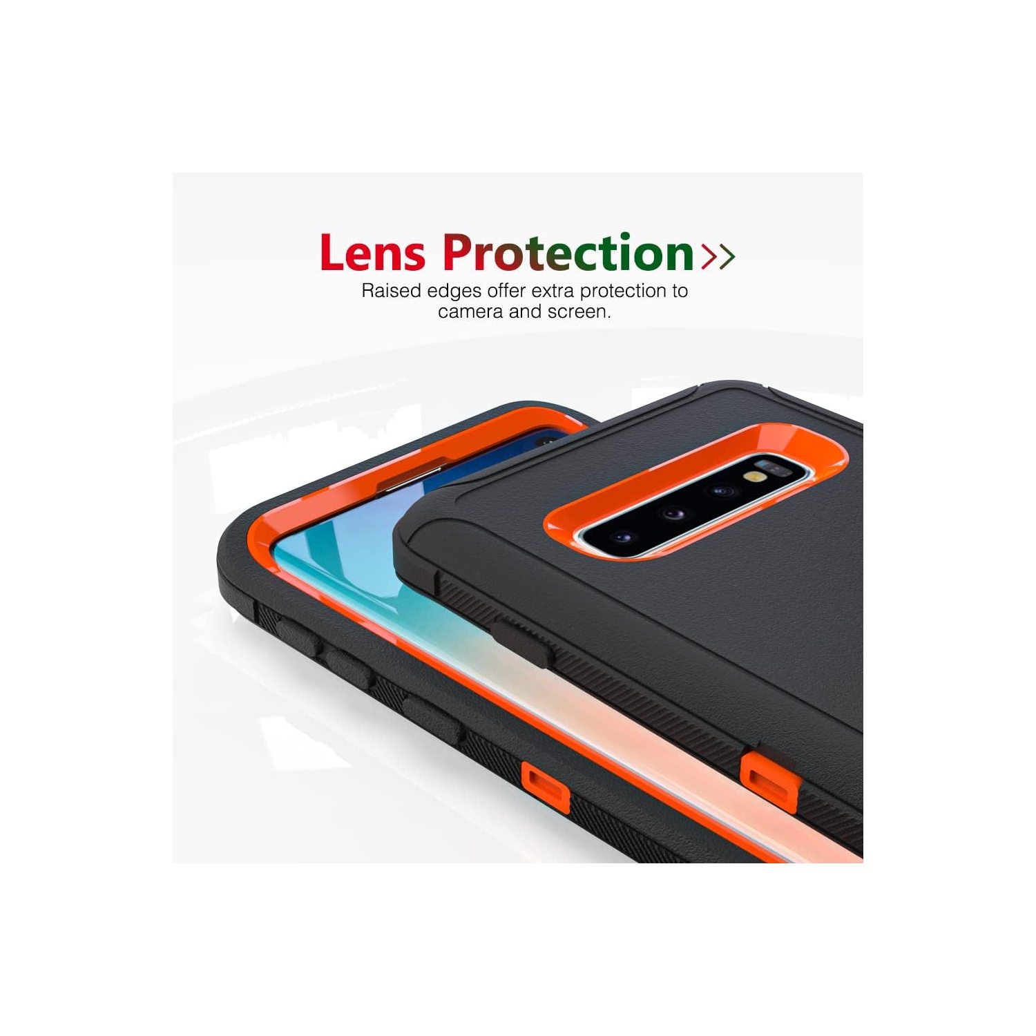 Case for Galaxy S10 Plus, Heavy-Duty Tough Rugged Shockproof Drop Protective Cover Cases for Samsung Galaxy S10