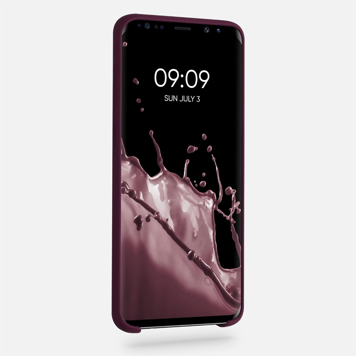 Case Compatible with Samsung Galaxy S9 Plus Case - TPU Silicone Phone Cover with Soft Finish - Magenta Purple