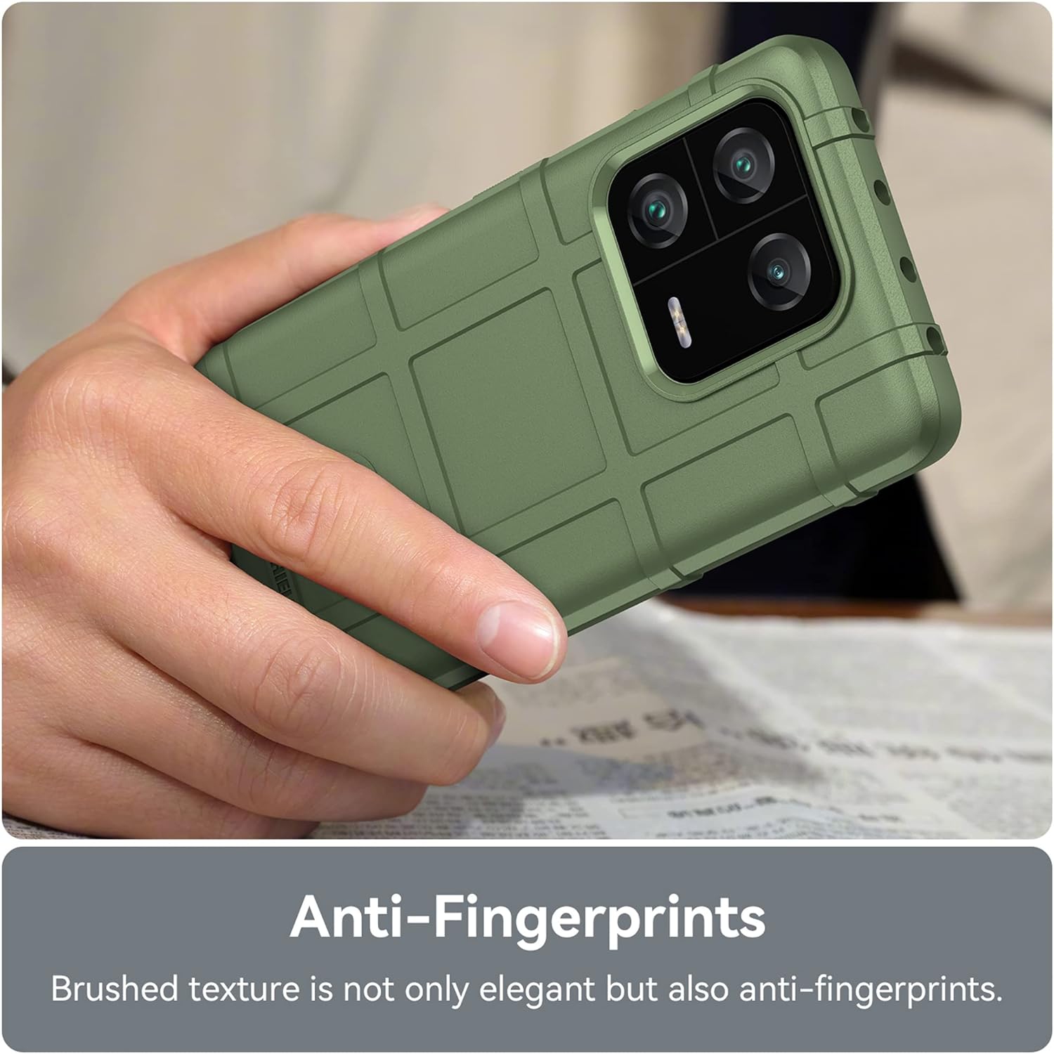 for Xiaomi 13 Pro Case, Heavy Duty Shockproof Slim Protection Phone Case Support Wireless Charging Cover