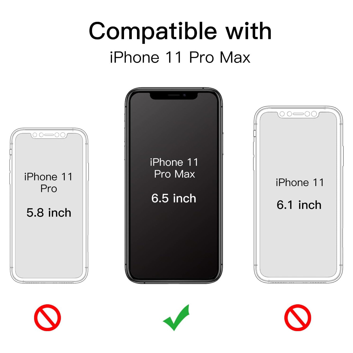 Glitter Case for iPhone 11 Pro Max, 6.5-Inch, Bling Sparkle Shockproof Phone Bumper Cover, Cute Sparkly