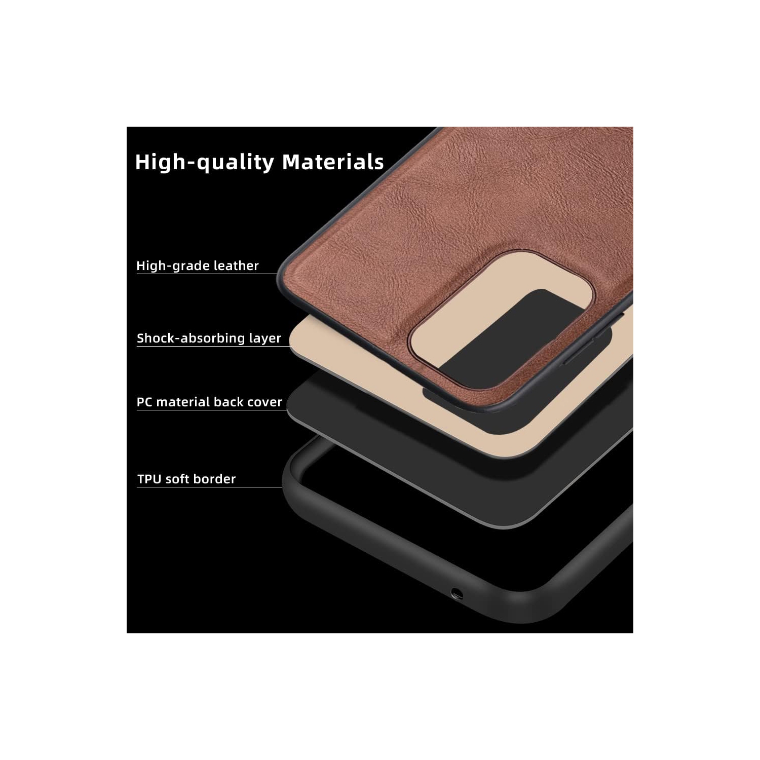 Samsung Galaxy A23 5G Case, Anti-Scratch Premium PU Leather Case Soft TPU Bumper Shockproof Protective Phone